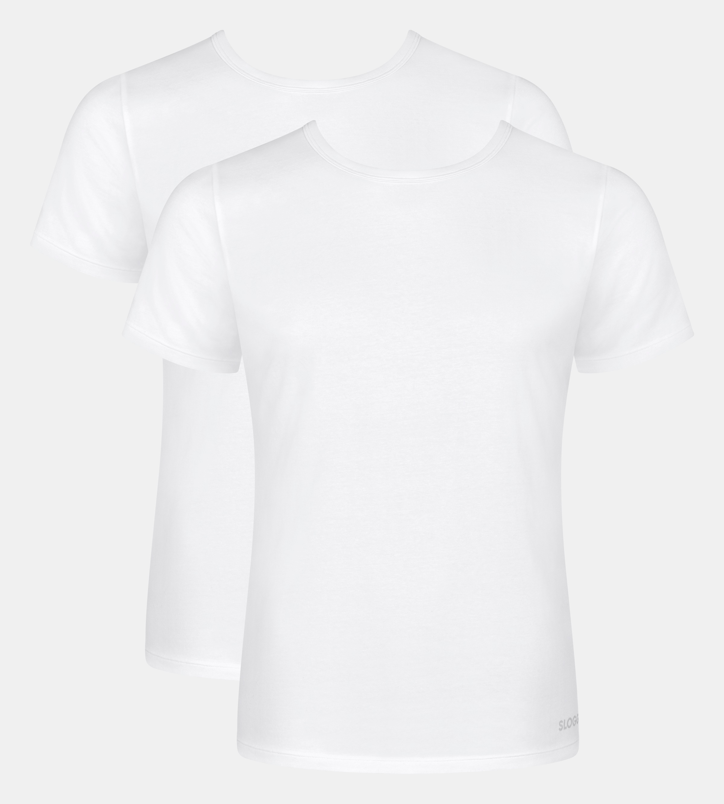 sloggi Unterhemd "Men GO ABC 2.0" 2er Pack, mit Rundhals-Ausschnitt, Slim F günstig online kaufen