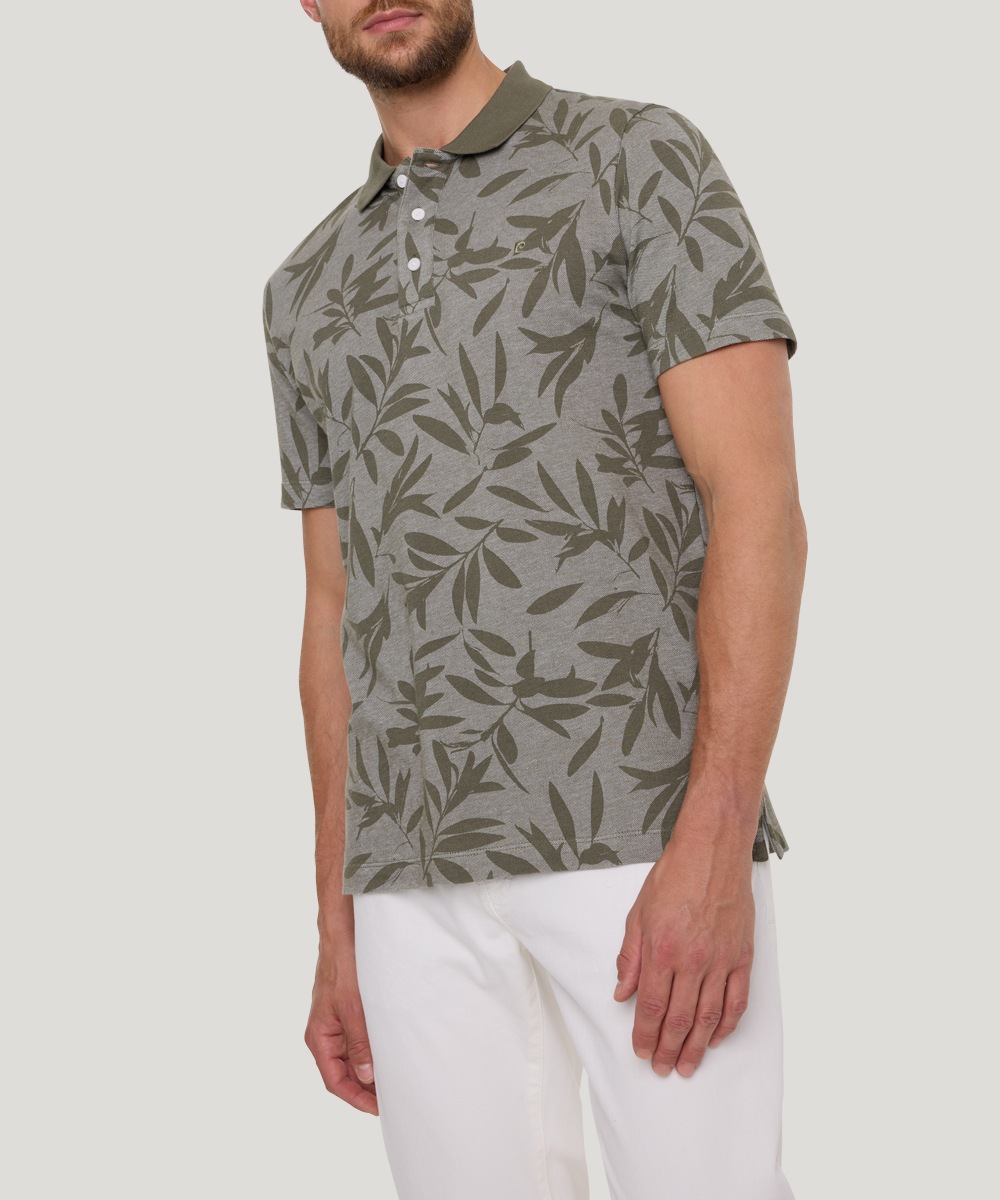 Pierre Cardin "Polo-shirt KN" mit All-Over Print günstig online kaufen