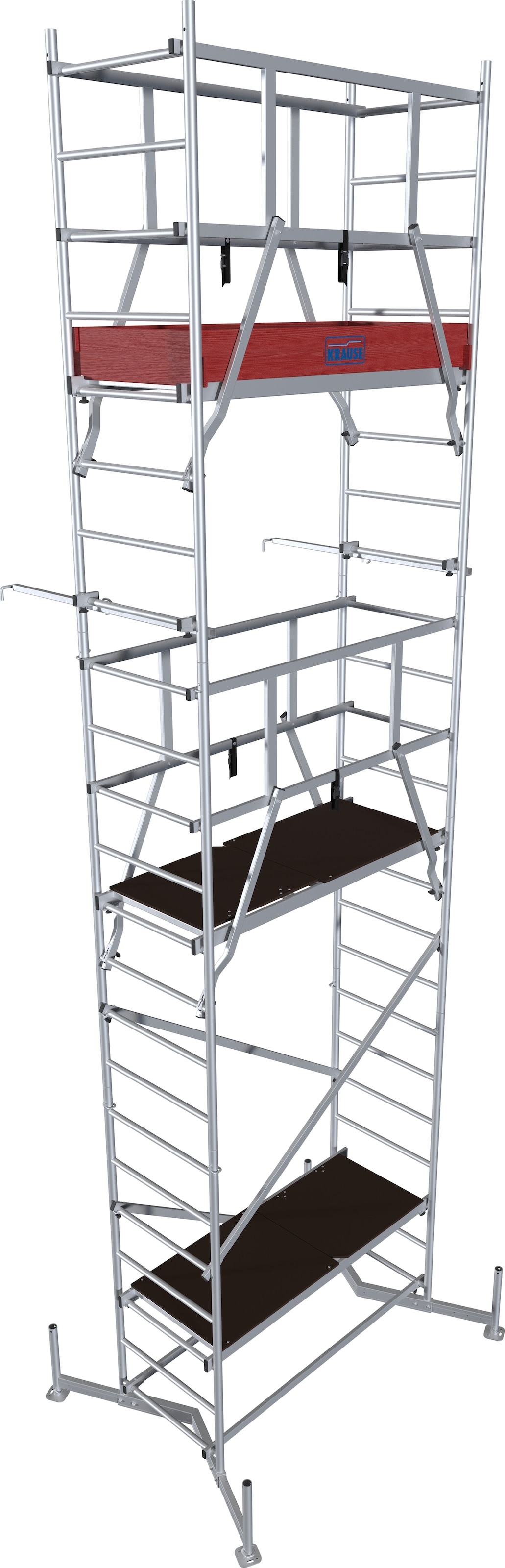 KRAUSE Arbeitsgerüst "ClimTec System", Komplettgerüst, Arbeitshöhe: 7 Meter