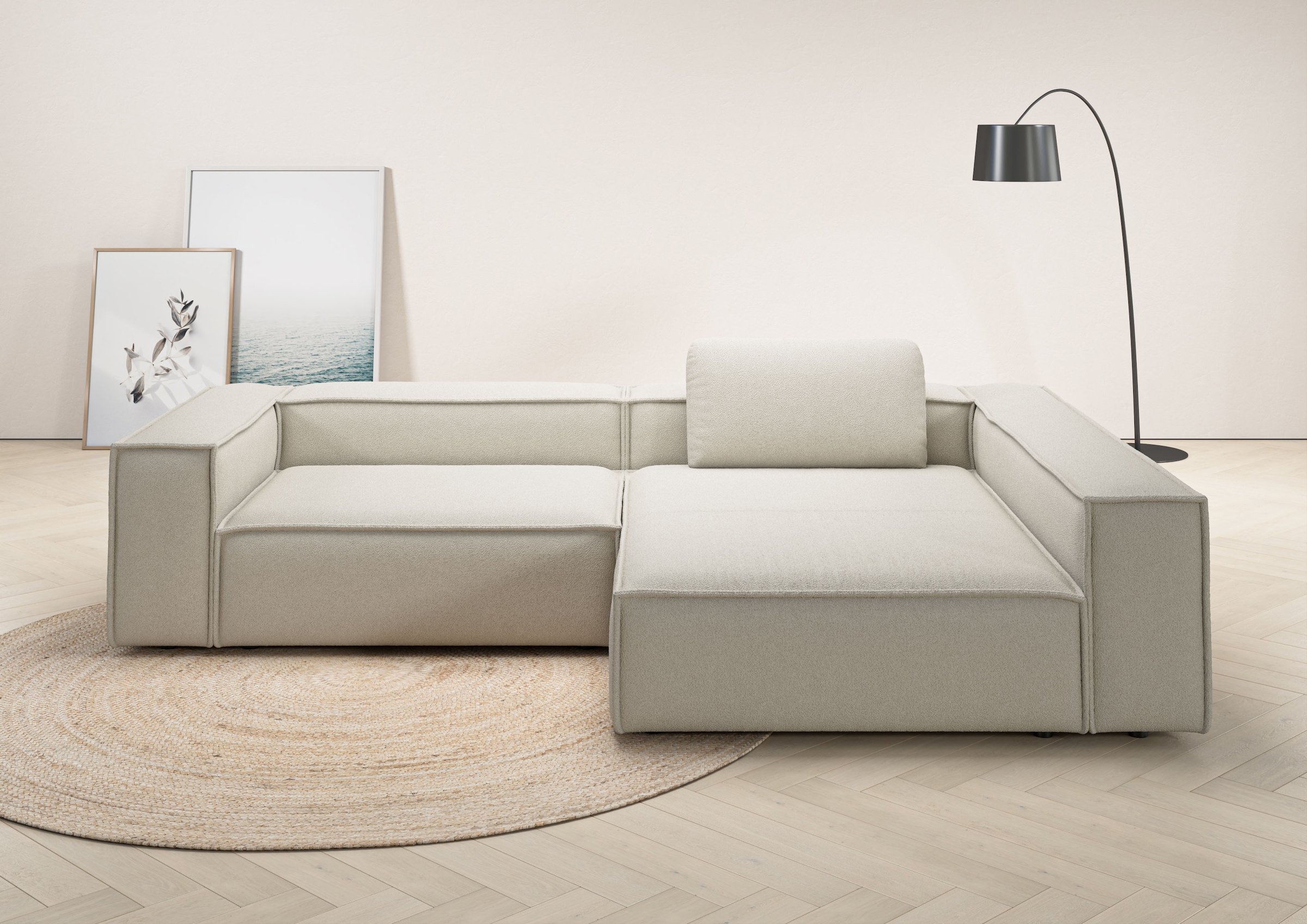 Places of Style Ecksofa "Watertown, moderne XXL L-Form, 306 cm breit", Komf günstig online kaufen