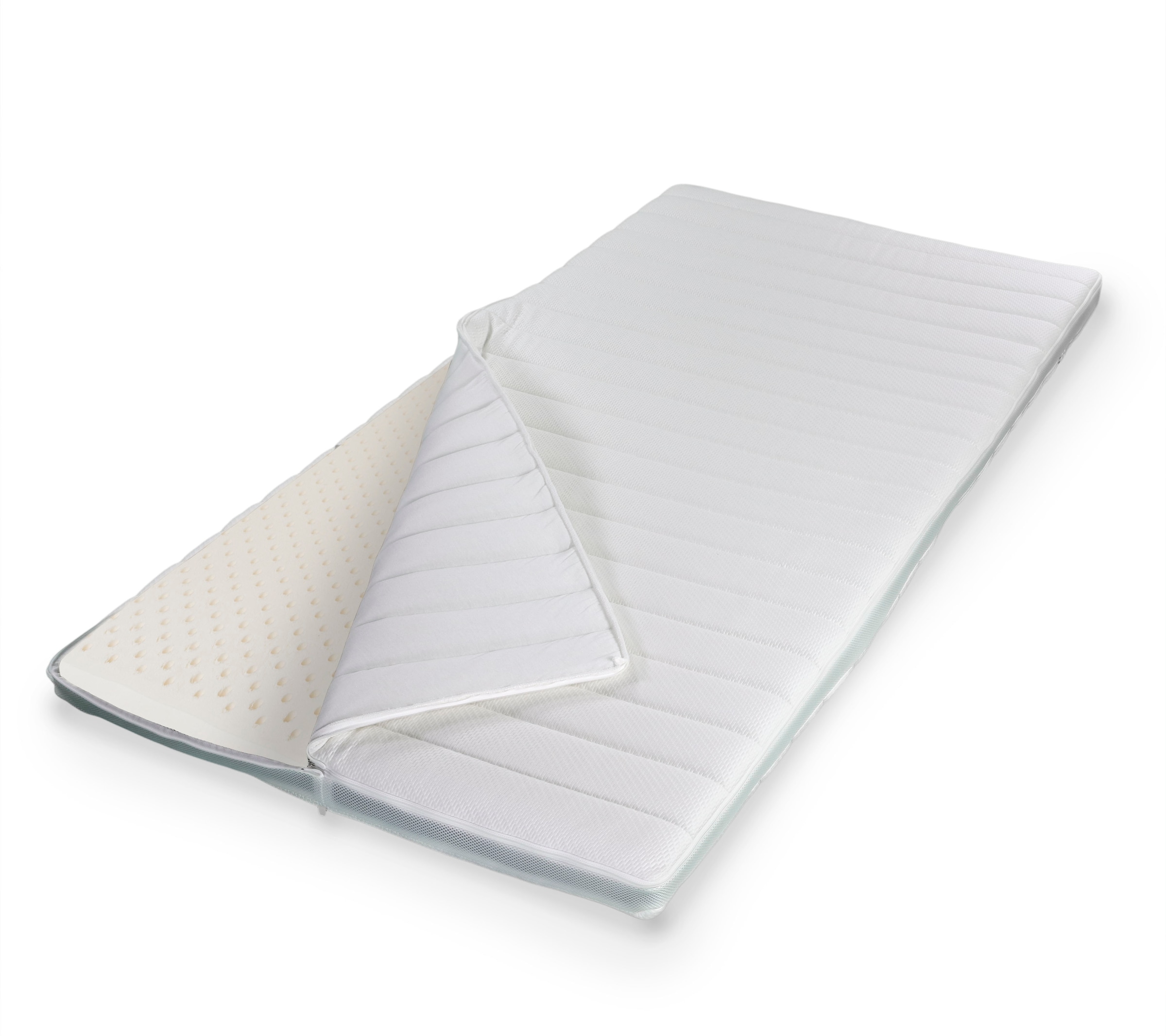 Topper STENDEBACH, B:90cm H:8cm L:200cm, weiß, Latex, Topper, "Topper Softtop Latex", gut geeignet auch bei höherem Körpergewicht