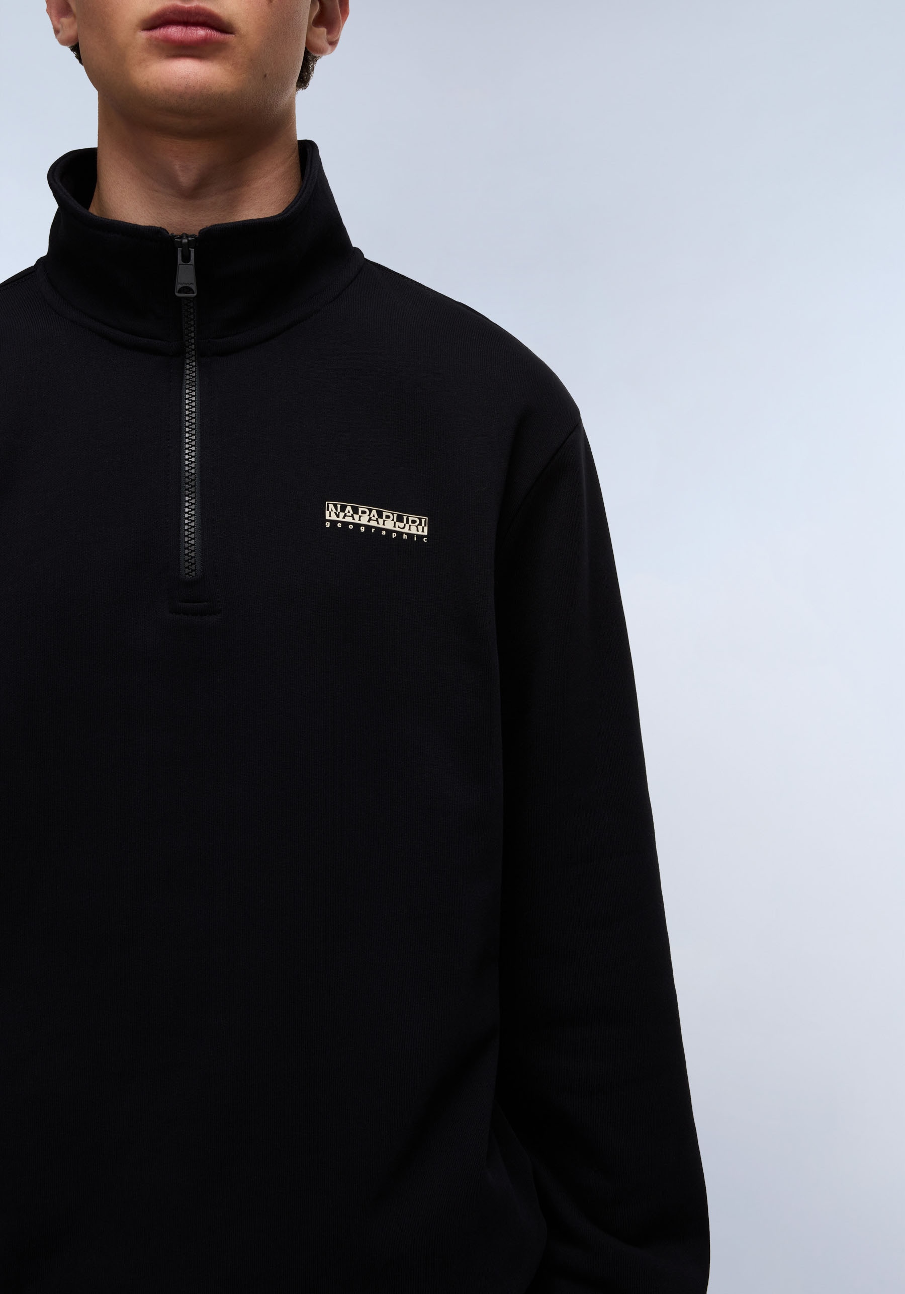 Napapijri Sweatshirt »SMALL BOX«, Stehkragen mit Reißverschluss