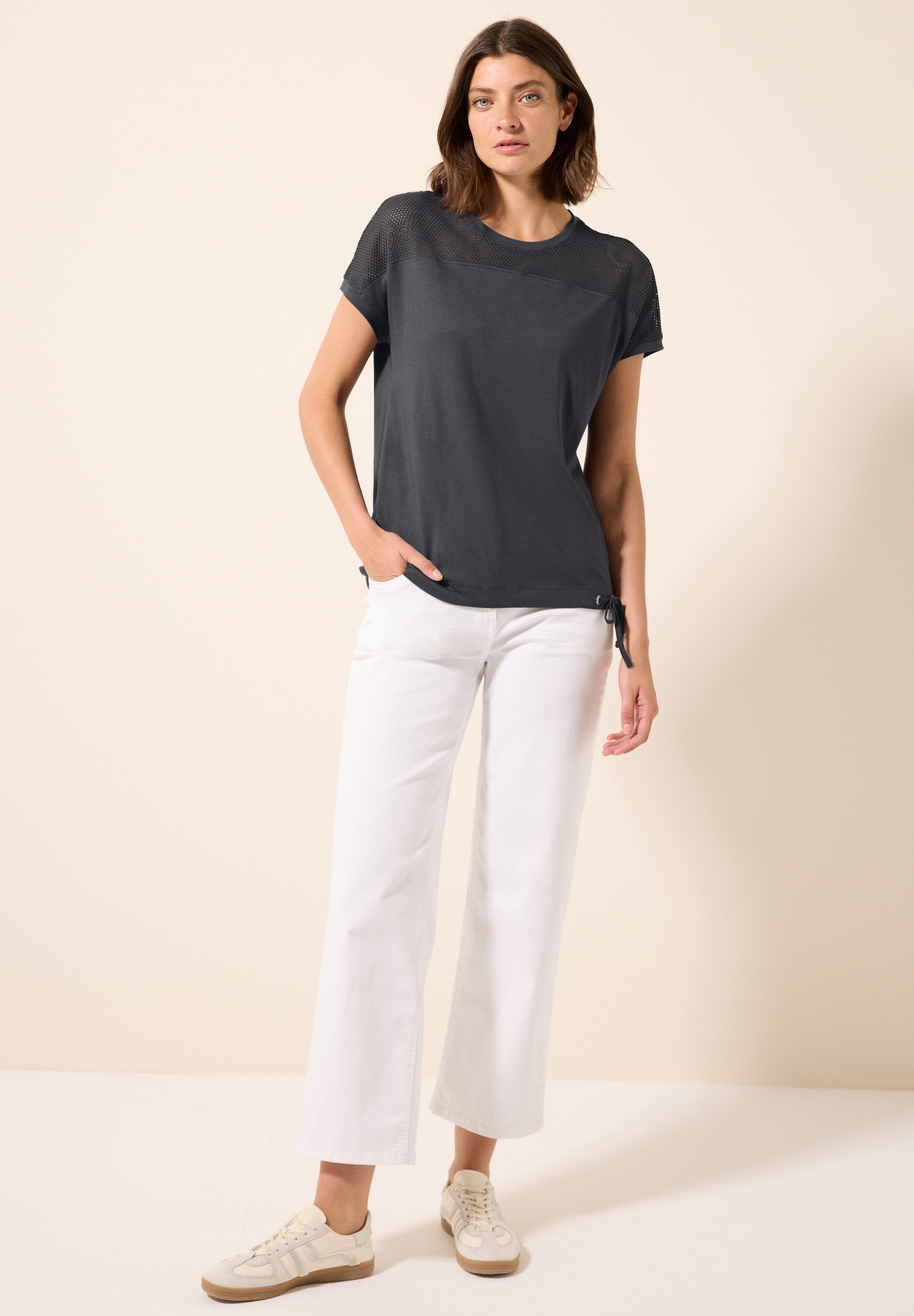 Cecil T-Shirt, mit Tunnelzug am Saum