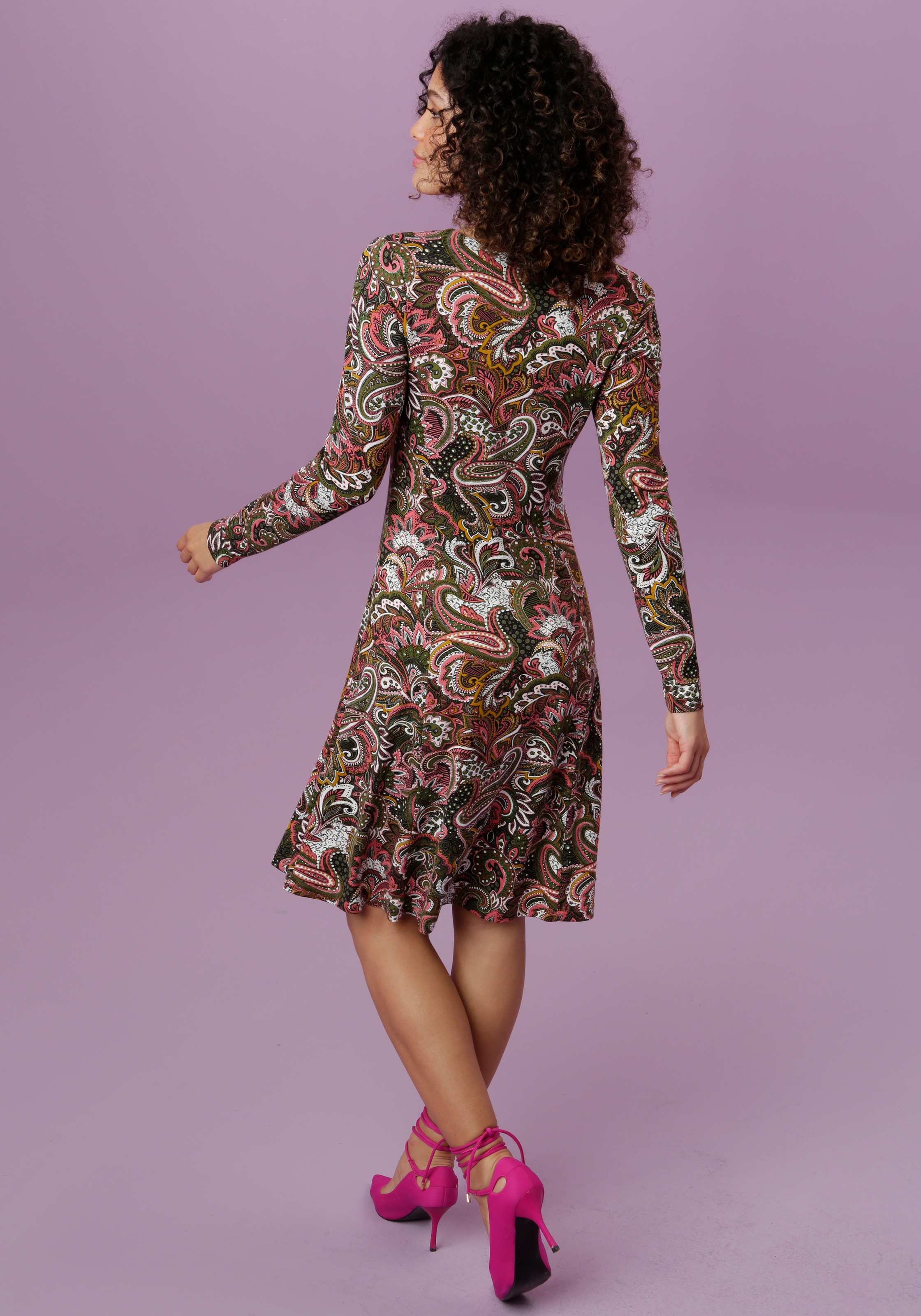 Aniston SELECTED Jerseykleid, mit Paisley-Druck online kaufen | BAUR
