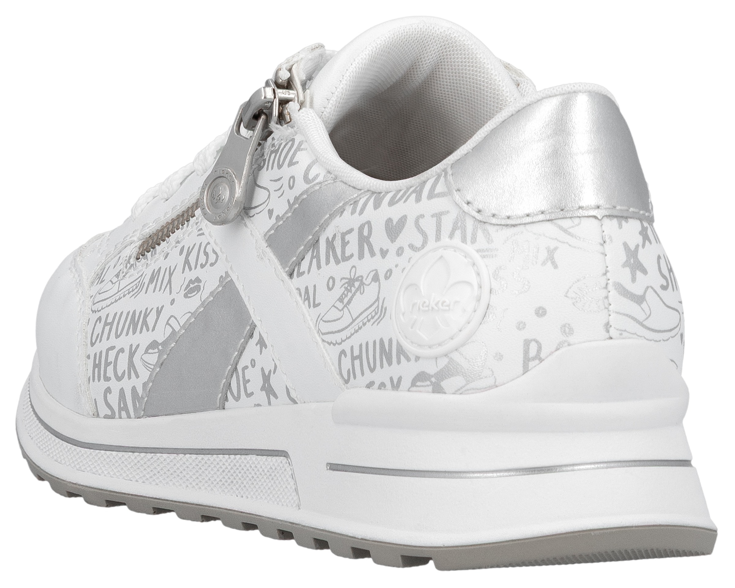 Rieker Sneaker  herausnehmbarer Soft-Einlage, Freizeitschuh, Halbschuh, Schnürschuh