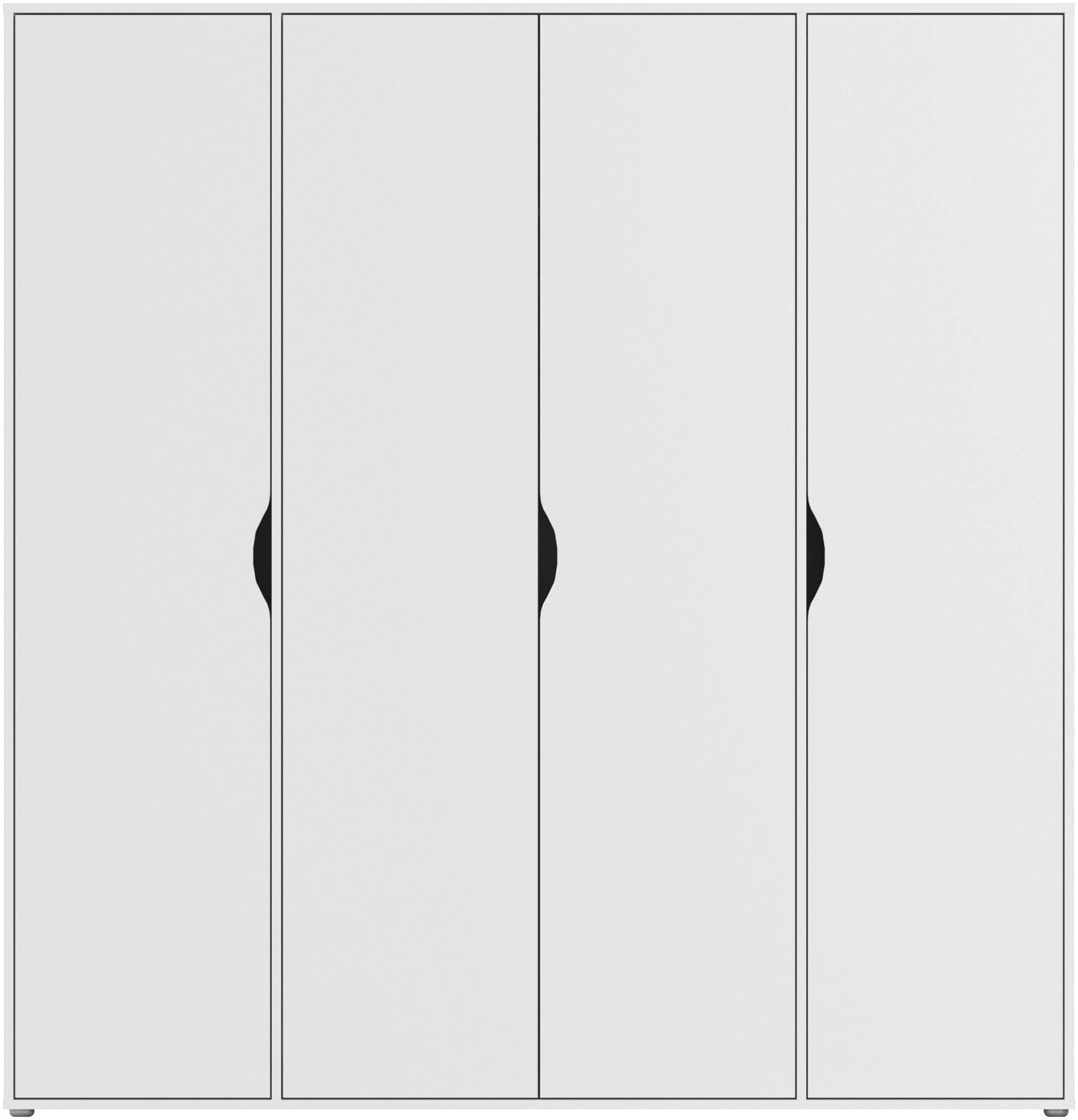 rauch Drehtürenschrank »Kleiderschrank Schrank Garderobe Wäscheschrank NARAI viel Stauraum«, (in 3 verschiedenen Ausstattungen BASIC/CLASSIC/PREMIUM), Griffausfräsungen für eine grifflose Optik TOPSELLER MADE IN GERMANY