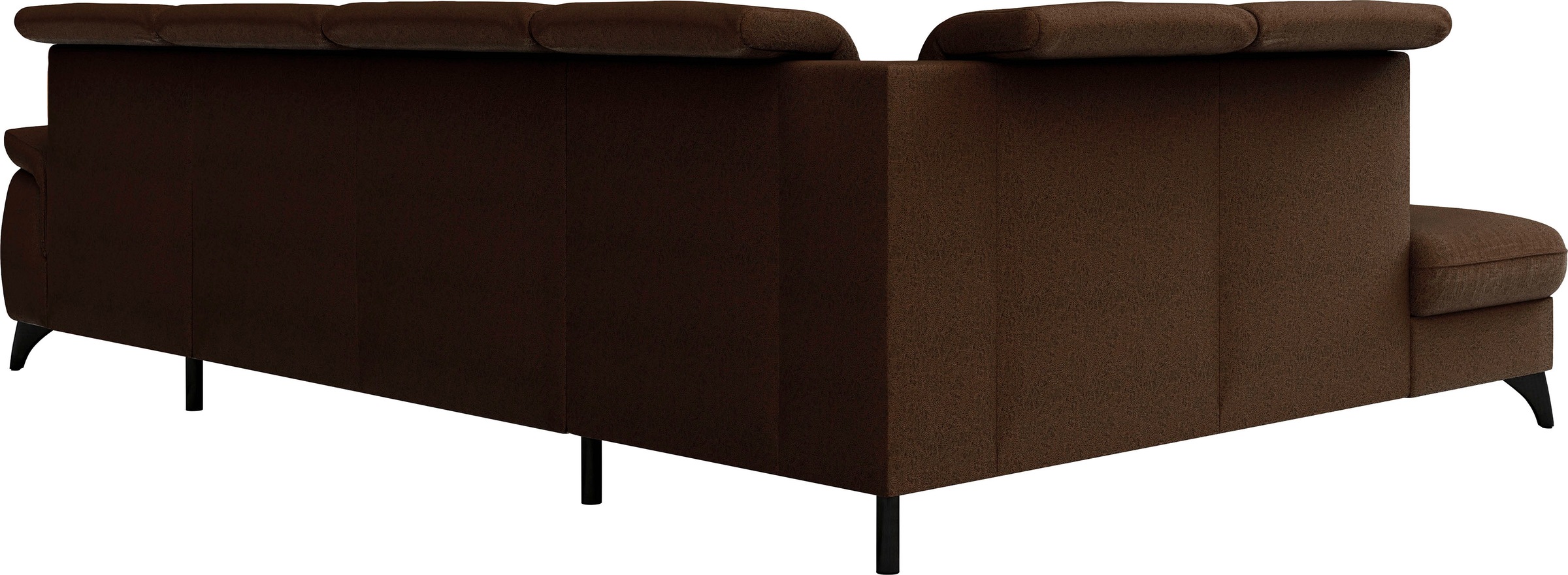 Wohnlandschaft SIT & MORE "Astoria U-Form", braun (dunkelbraun), B:329cm H:91cm T:225cm, 100% Polyester, Sofas, Wohnlandschaft, wahlweise mit motorischer Relaxfunktion 3