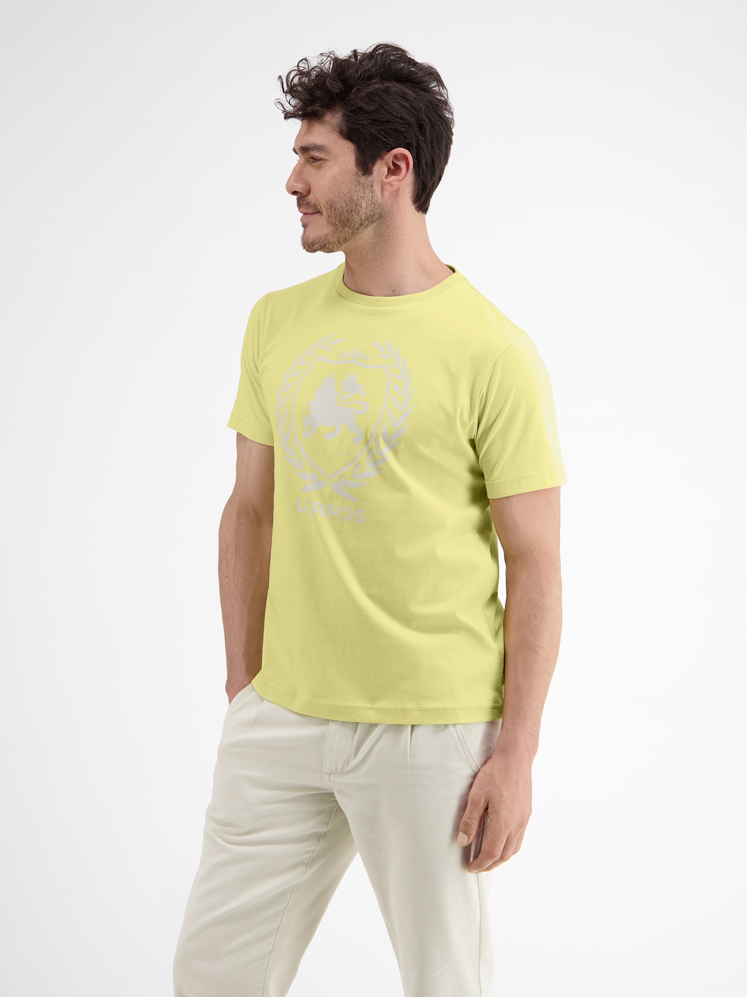 LERROS T-Shirt »LERROS T-Shirt, Logoprint« ▷ für | BAUR