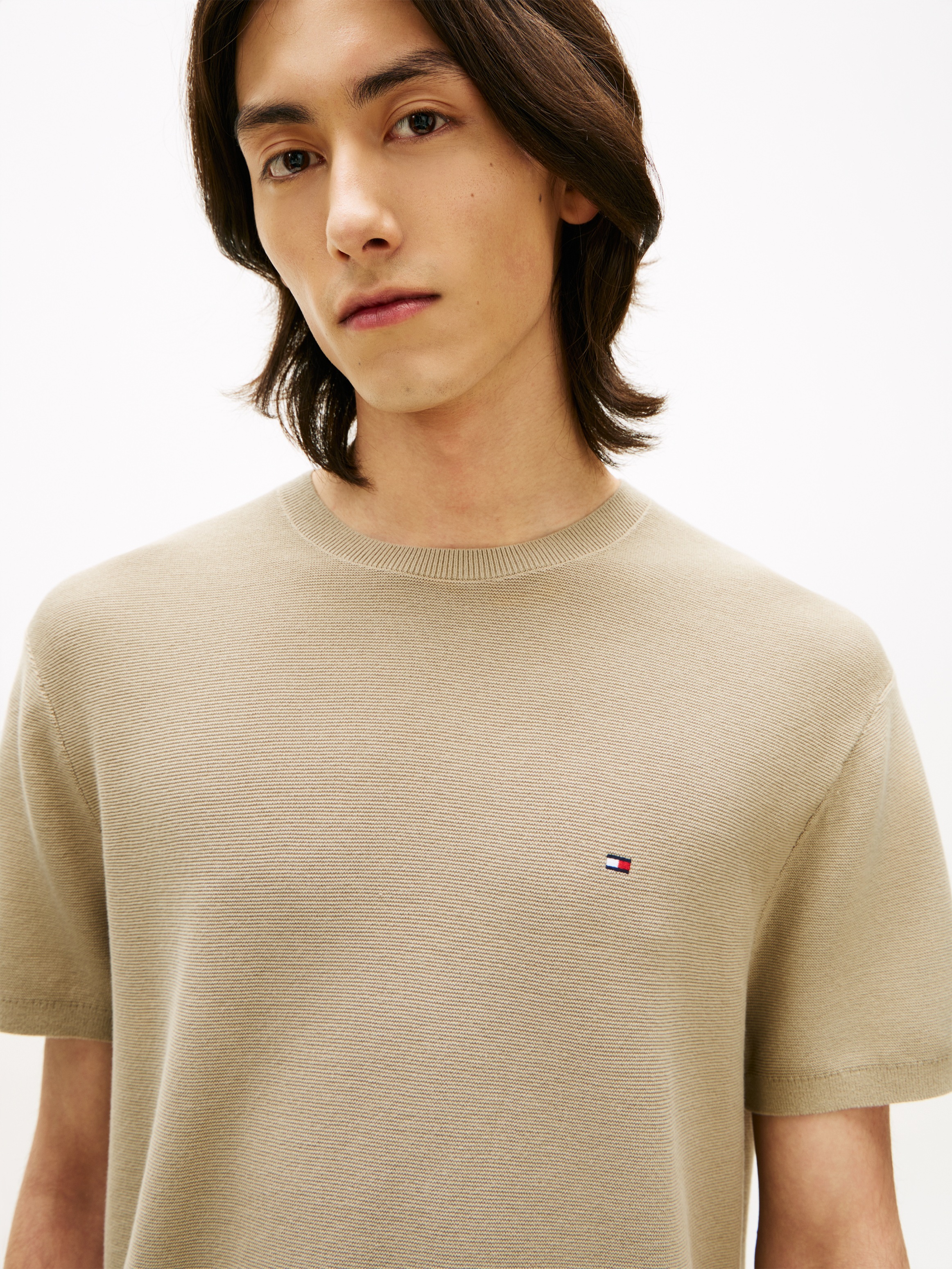 Tommy Hilfiger Kurzarmpullover "COOL TOUCH STRUCTURE" Relaxed Fit, aus Stri günstig online kaufen