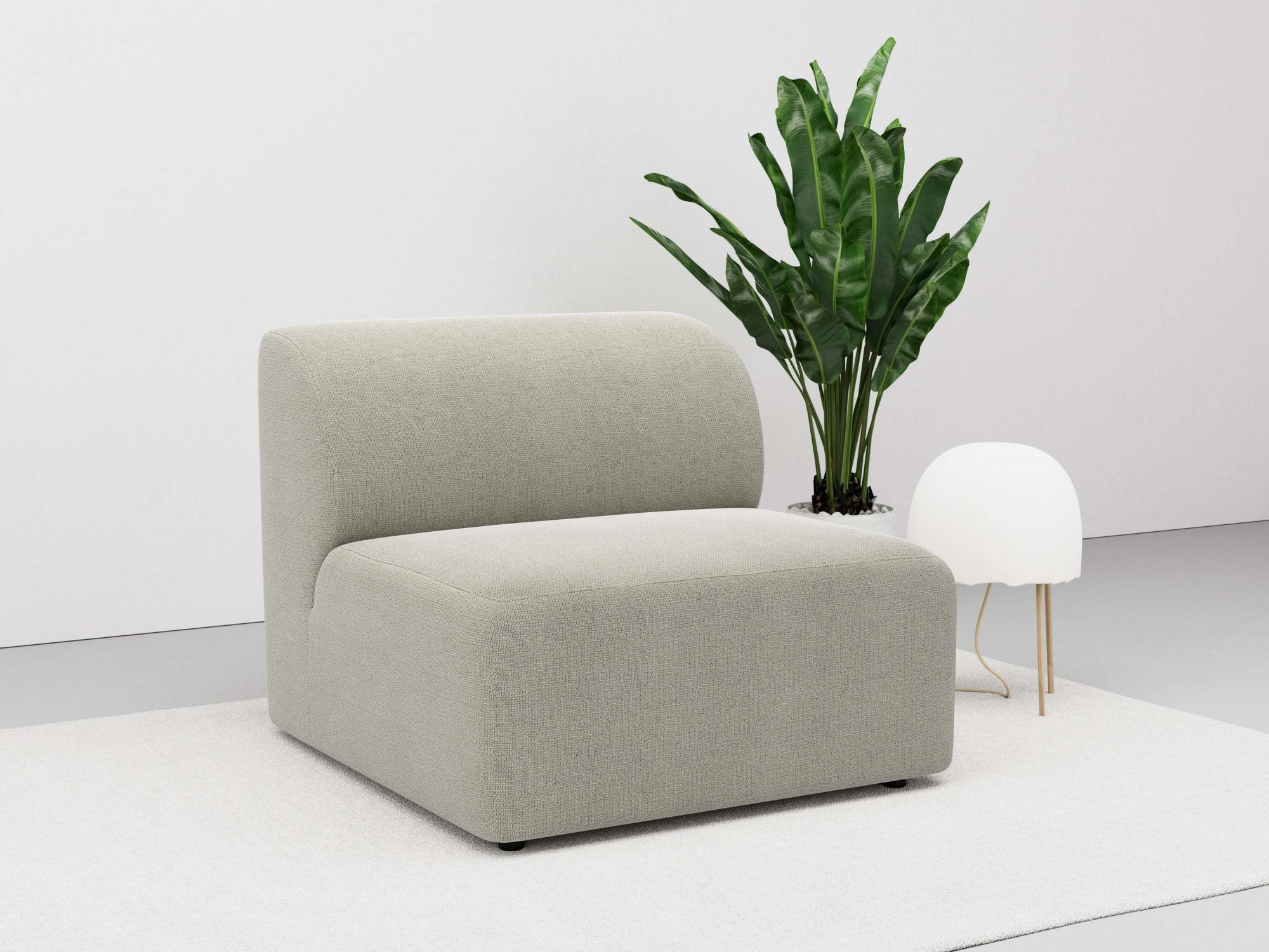 LeGer Home by Lena Gercke Sofa-Mittelelement "Floria", modulares Sofa, in trendigen Farben, mit Komfortschaum-Polsterung