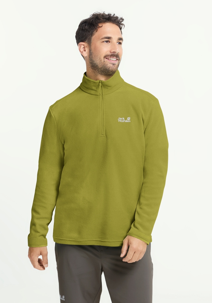 Jack Wolfskin Fleecepullover "TAUNUS 100 HZ M", mit Reißverschluss, wasserabweisend, windabweisend, atmungsaktiv