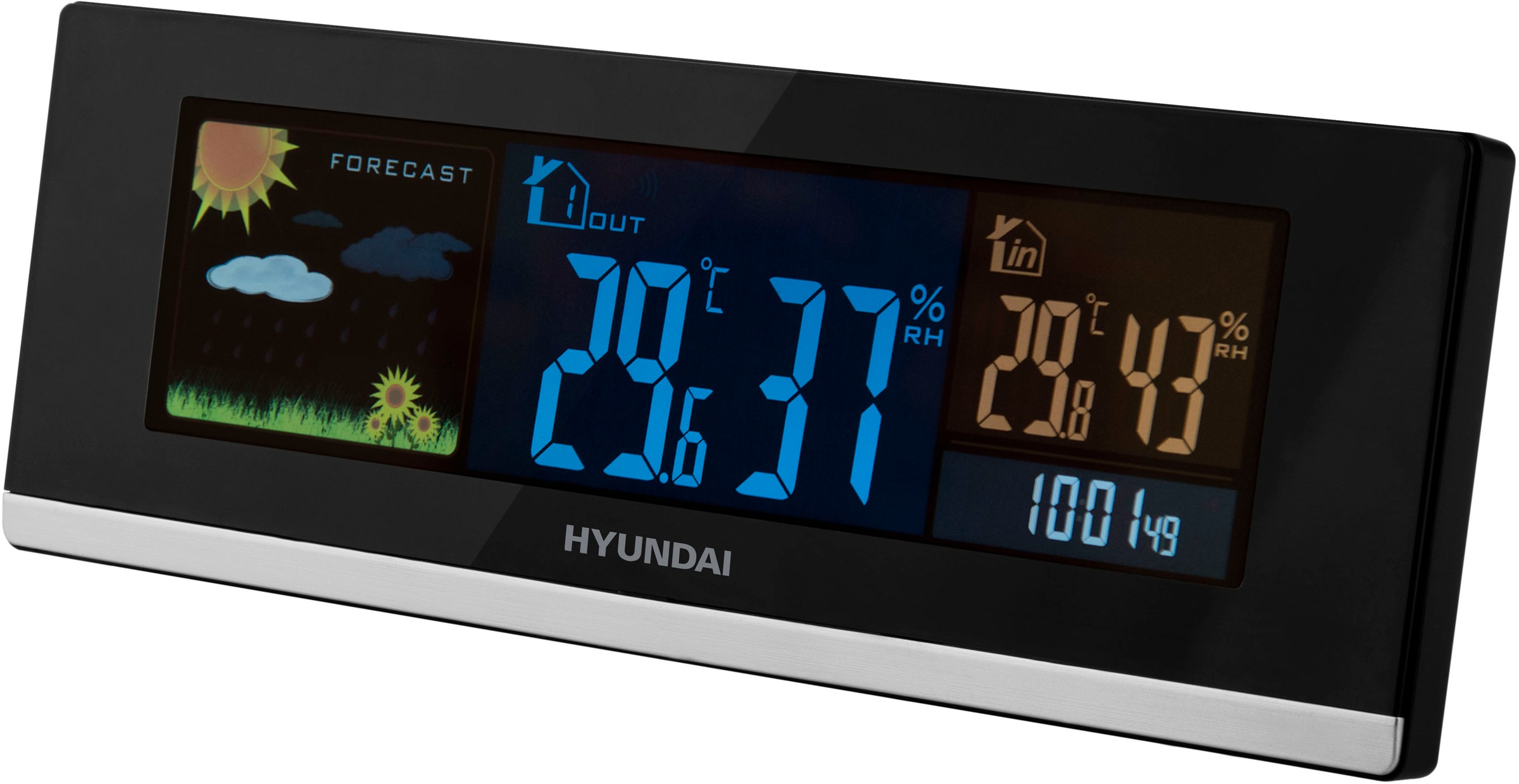 Hyundai Wetterstation »Hyundai WS 2468«, (mit Außensensor), farbiges Display  auf Rechnung | BAUR