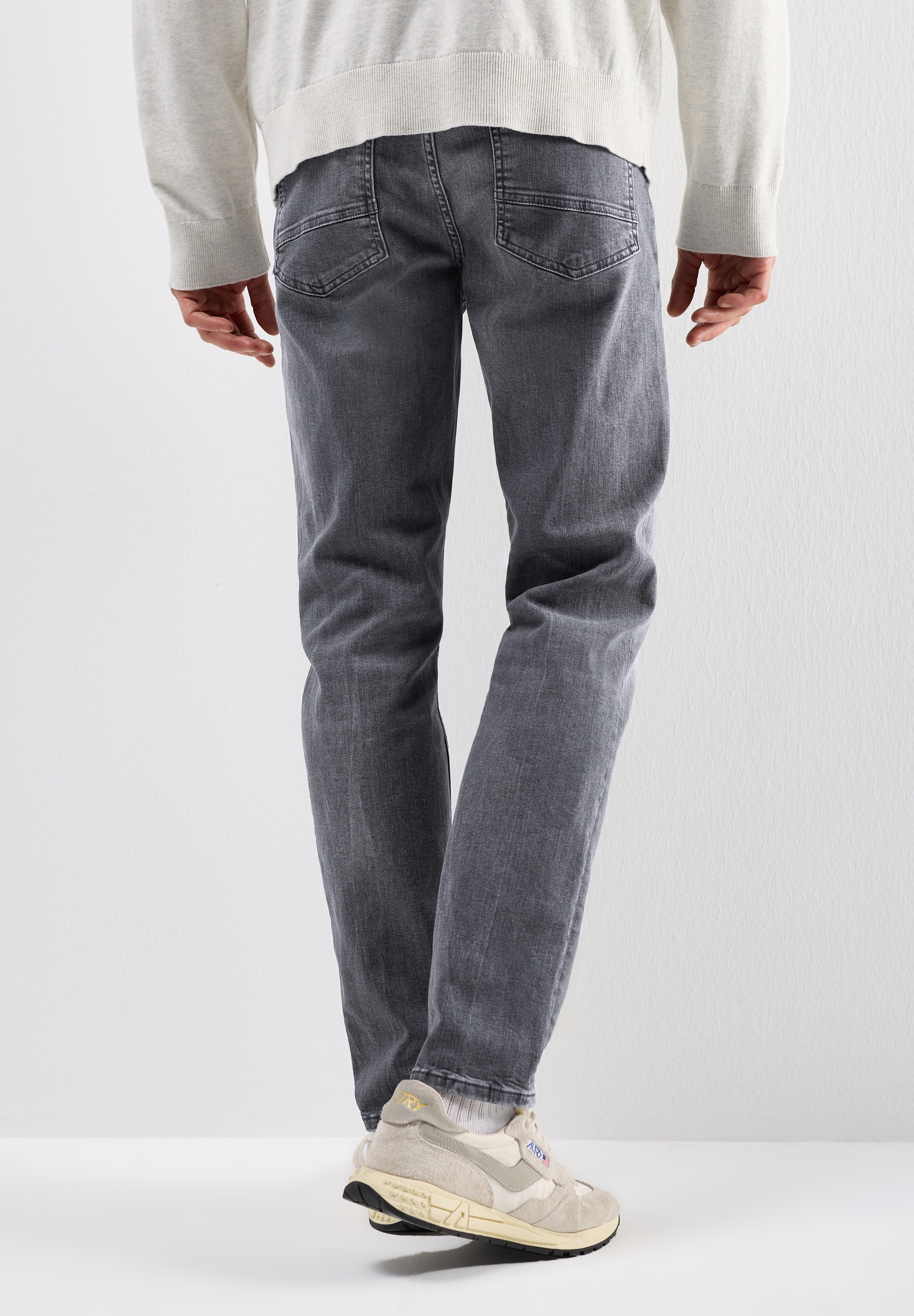 STREET ONE MEN Regular-fit-Jeans iš Baumwolle su Stre...