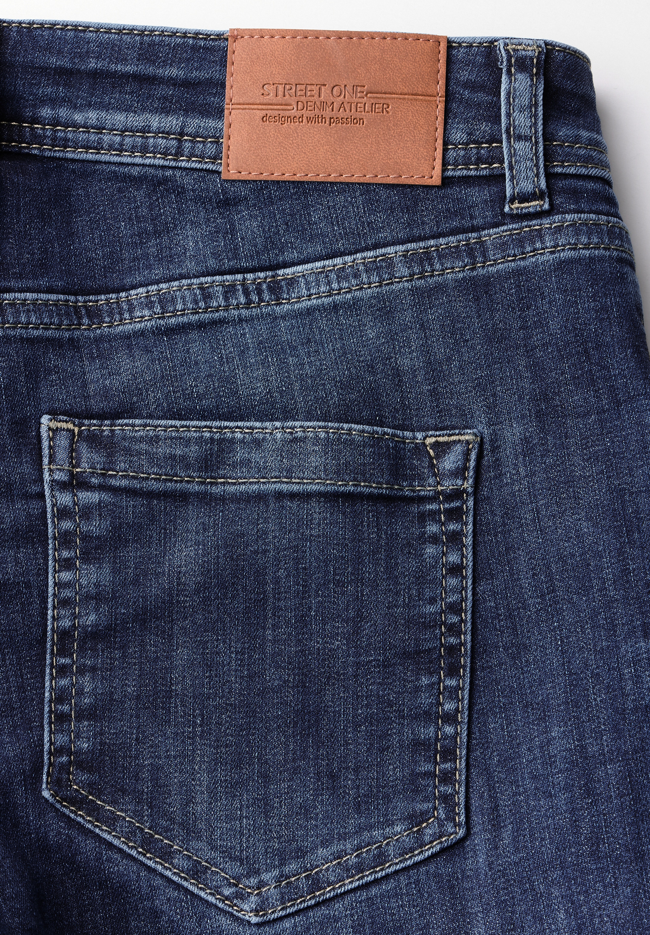 STREET ONE Regular-fit-Jeans »Style YORK«, mit Cargo-Look Taschen