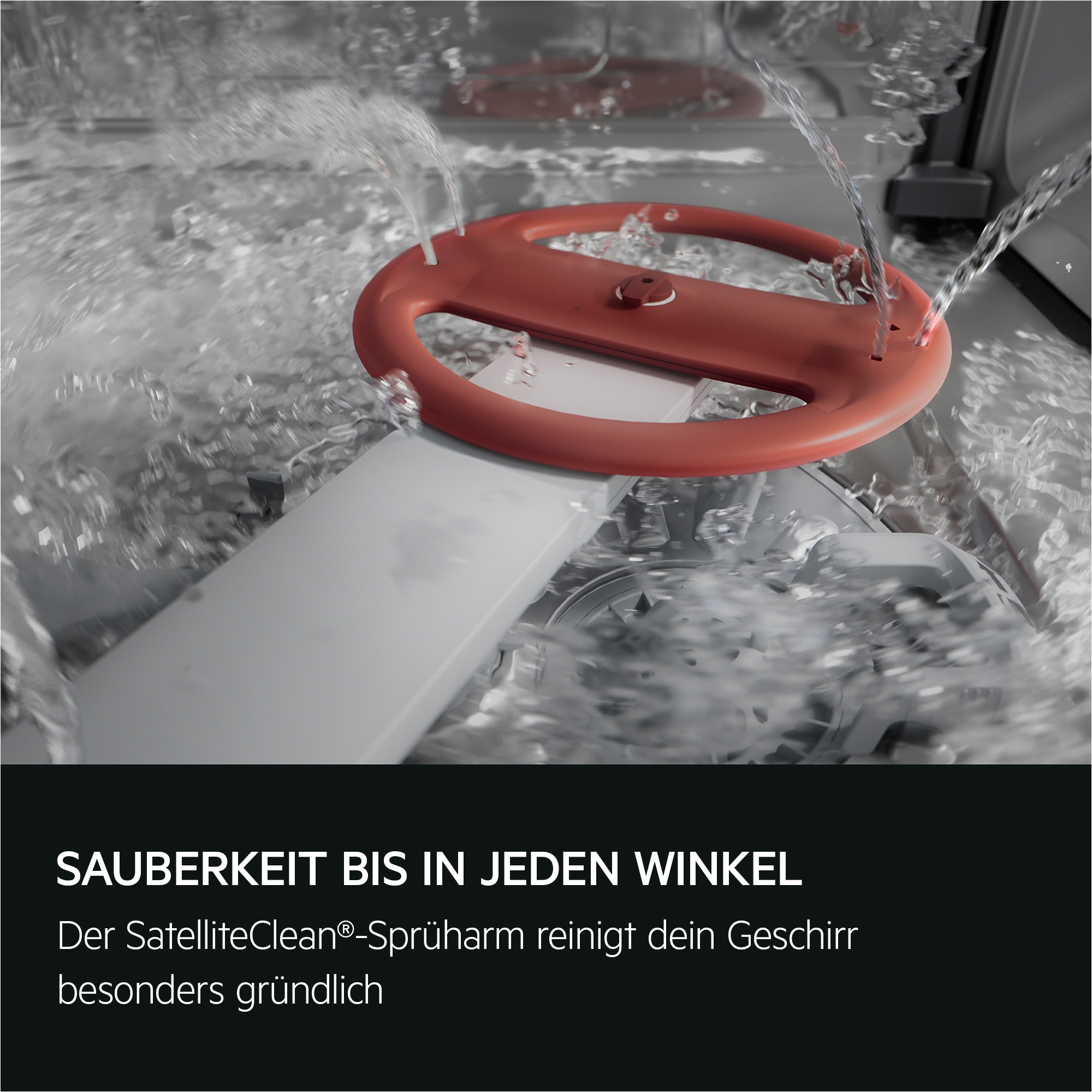 AEG Unterbaugeschirrspüler 6000 »GU620B2SCM« Spülmaschine – starke Sprühabdeckung, viel Platz & sauber