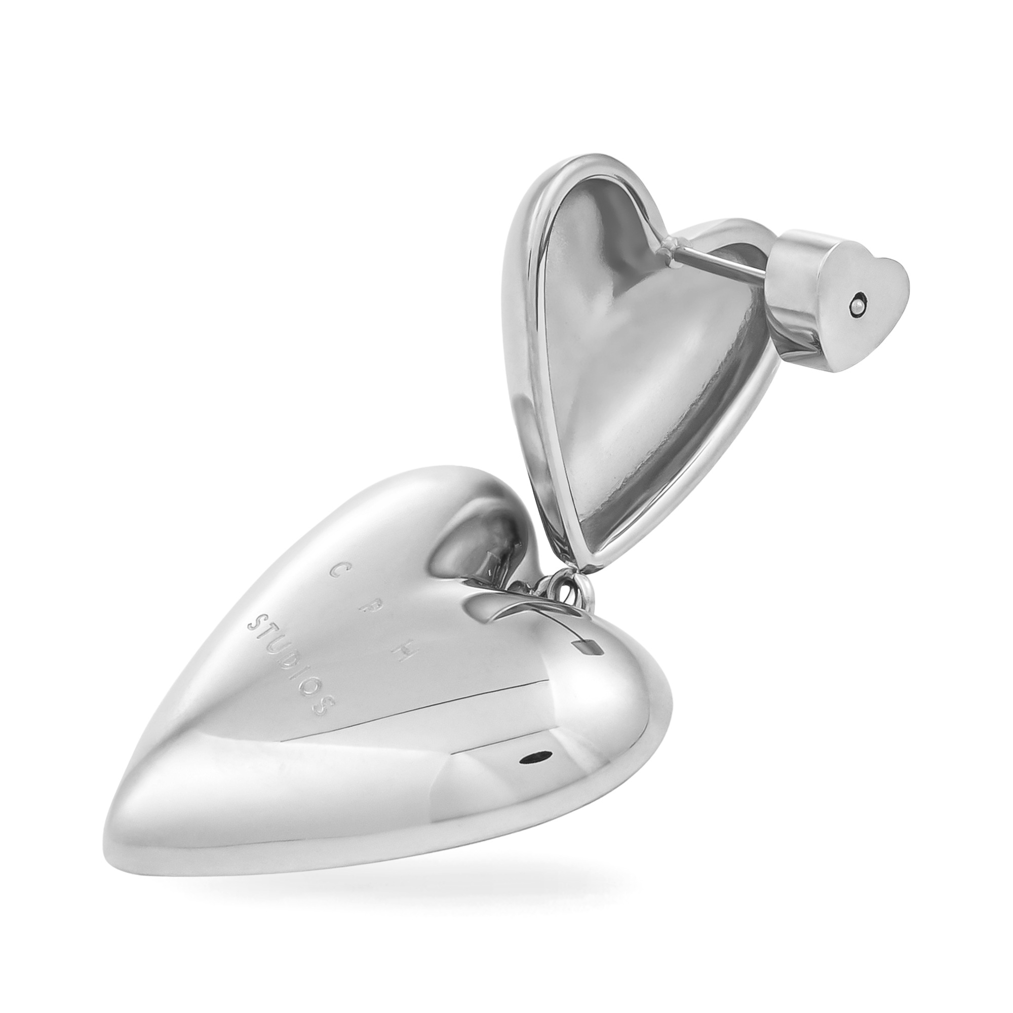 Copenhagen Studios Paar Ohrhänger »Schmuck Geschenk Edelstahl Ohrring Puffy Hearts«