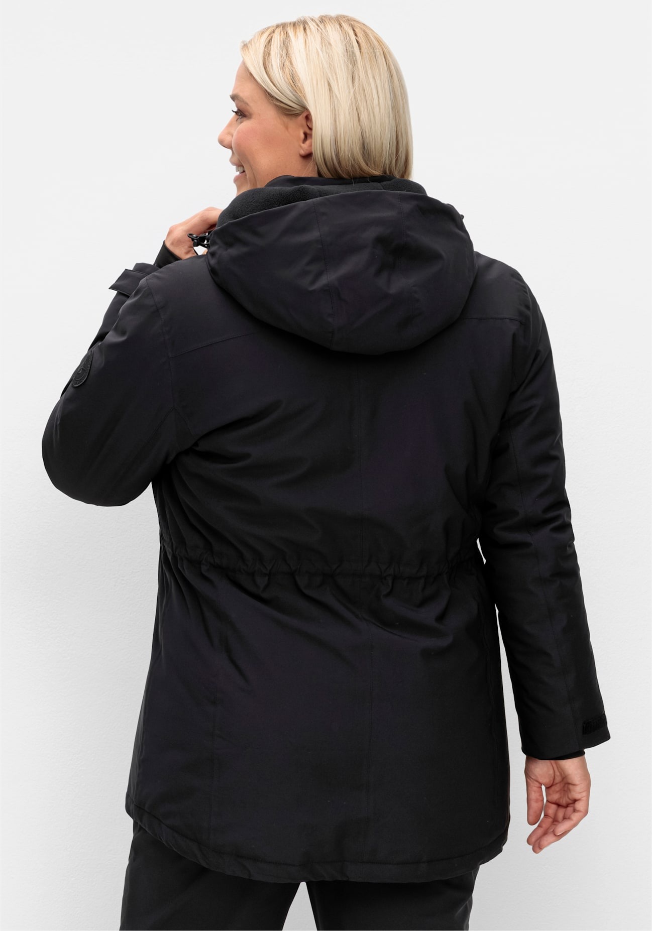Funktionsjacke SHEEGO, Damen, Gr. 54, schwarz, 94% Polyester, 6% Elasthan, Wattierung:100% Polyester, unifarben, Jacken Funktionsjacke 2