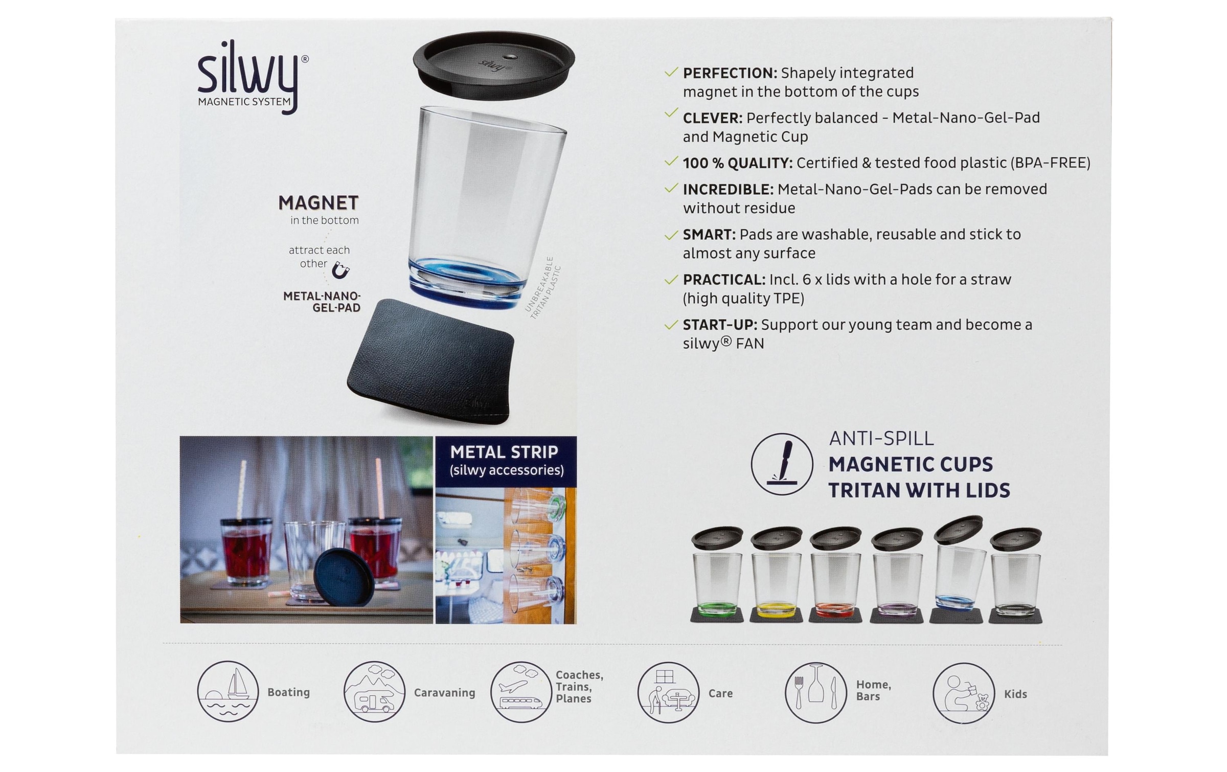 silwy MAGNETIC SYSTEM Becher »6er-Set«