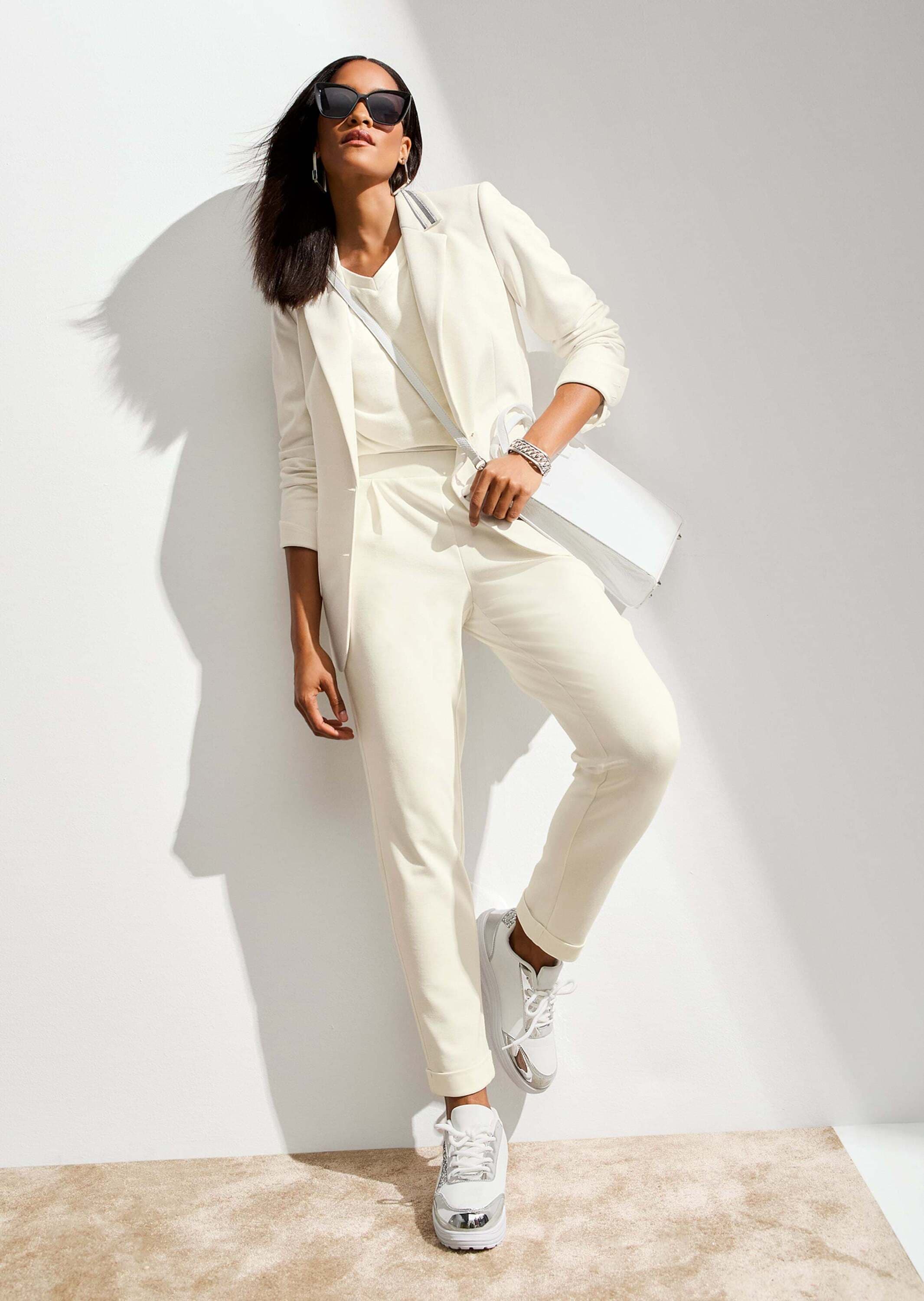 MADELEINE Jerseyblazer »Blazer Langer Jersey-Blazer mit Futter«