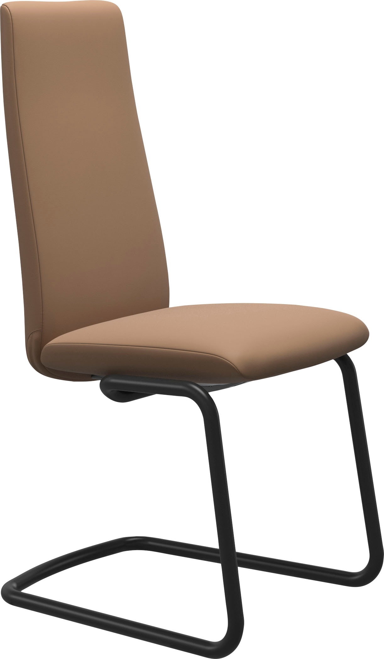 Stressless® Polsterstuhl »Laurel«, Leder BATICK, High Back, Größe M, mit Beinen aus Stahl in Schwarz matt