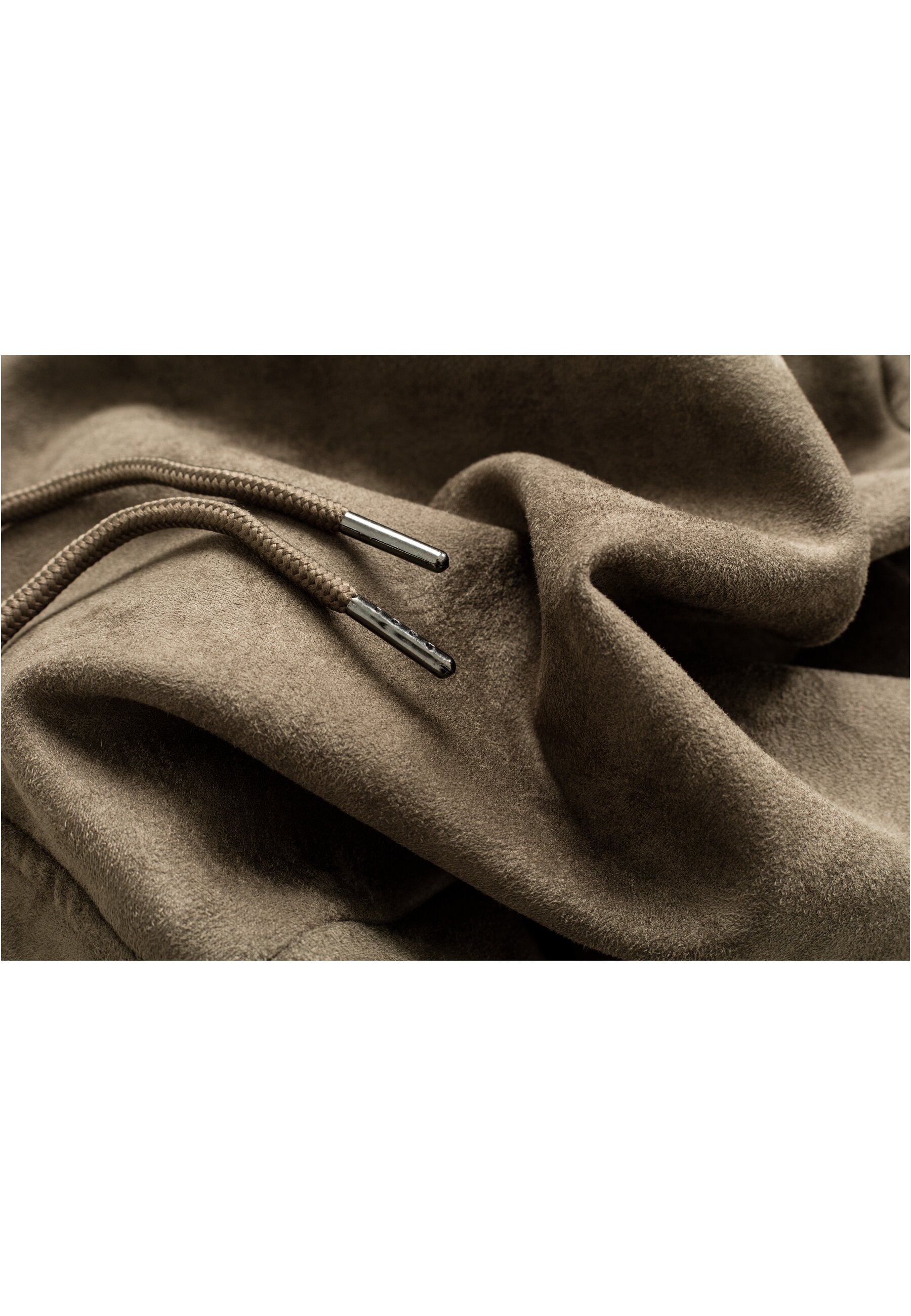 URBAN CLASSICS Sweatshirt »Urban Classics Herren Imitation Suede Hoody«, (1 tlg.)