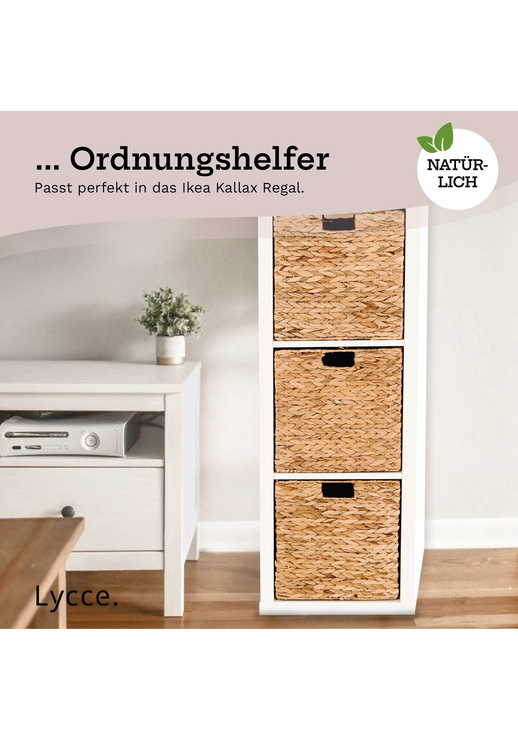 Lycce Aufbewahrungsbox »Aufbewahrungskorb Aufbewahrungskorb Wasserhyazinthe«