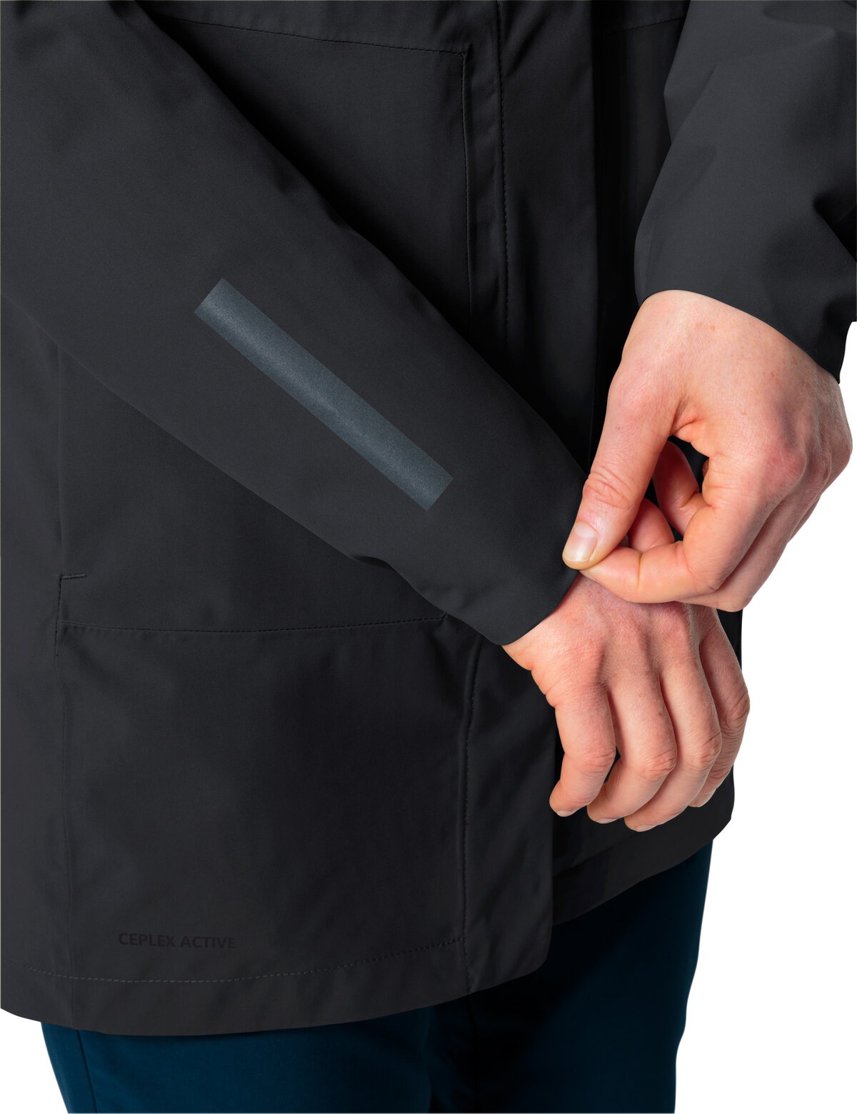 VAUDE Funktionsmantel »WOMEN'S CYCLIST PADDED PARKA II«, (1 tlg.), Wasserdicht, winddicht, atmungsaktiv