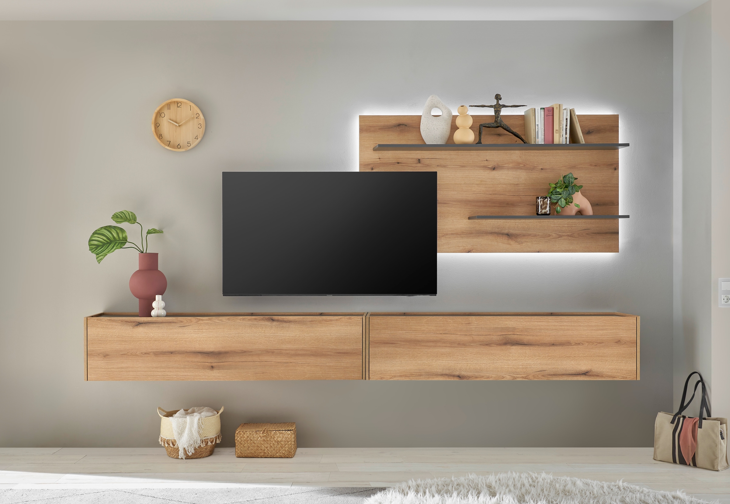 INOSIGN Wohnwand "City/Giron, moderne Anbauwand, Komplettset in vielen Farb günstig online kaufen