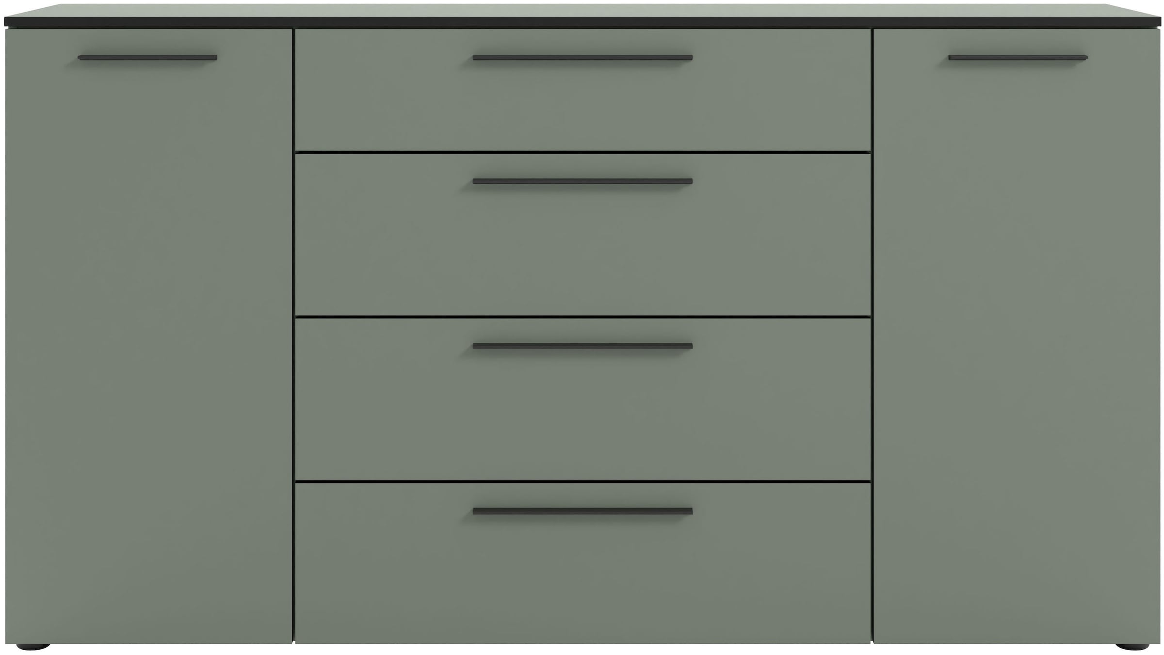 Manjana Möbel Kommode "Kommode mit Schwarz matten Metallgriffen in verschie günstig online kaufen