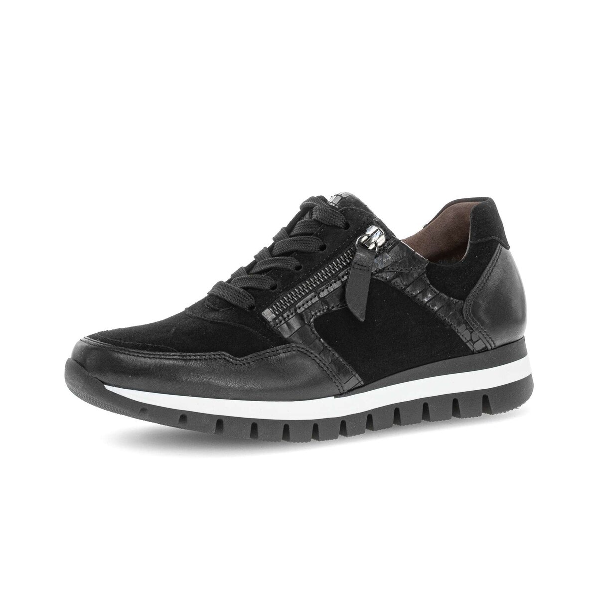 Gabor Sneaker "Sneaker low Materialmix Leder" günstig online kaufen