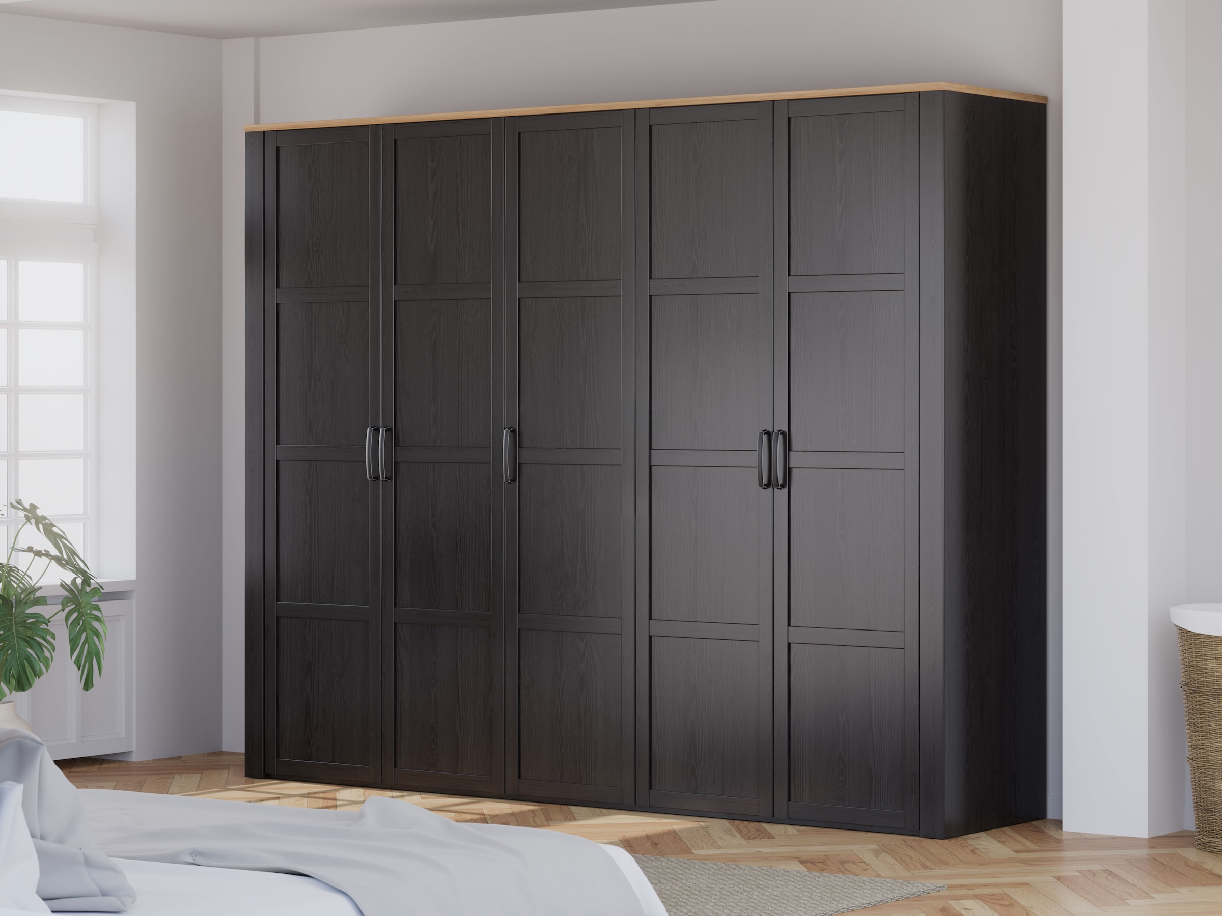 FORTE Kleiderschrank »Bohol« Höhe 214 cm, 5türig , SoftClose