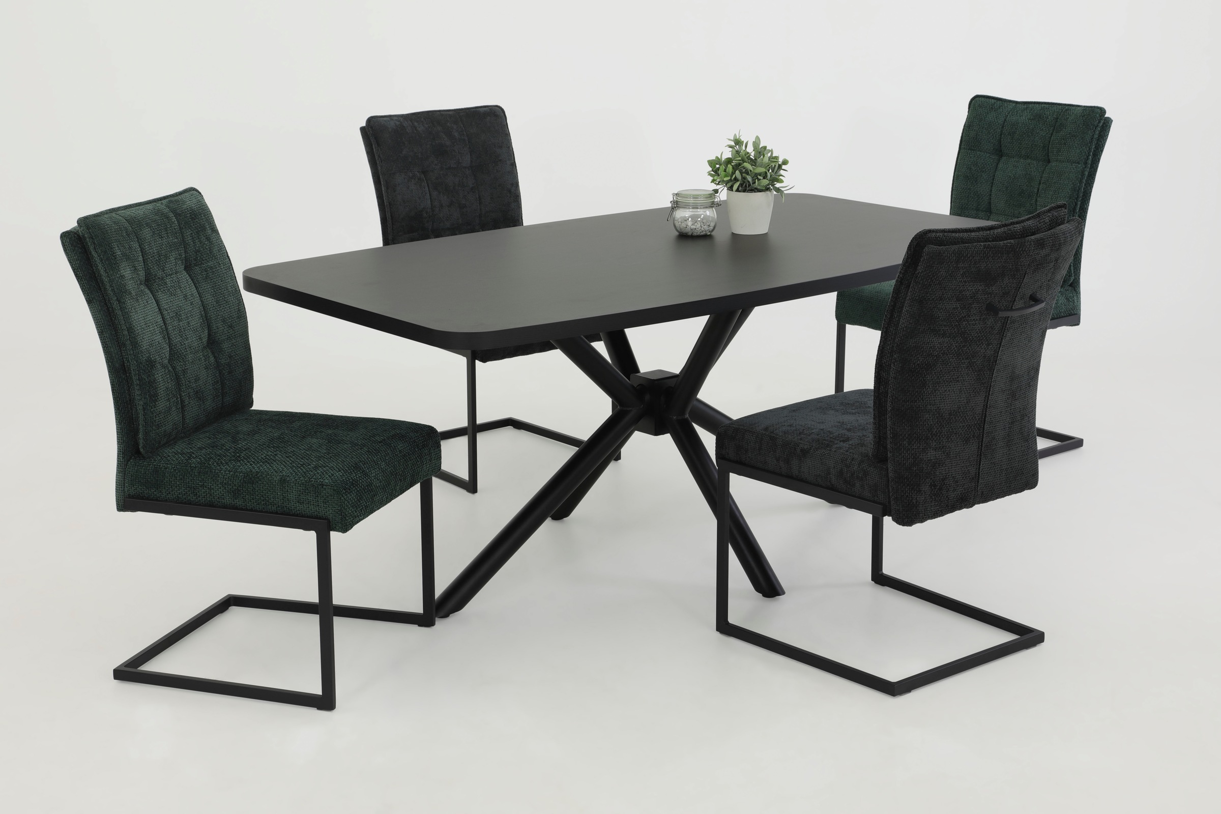 HELA Esstisch "JANA" 1 Stk. tlg. ABS-Kante, Melamin, bootsförmig, aufgedopp günstig online kaufen