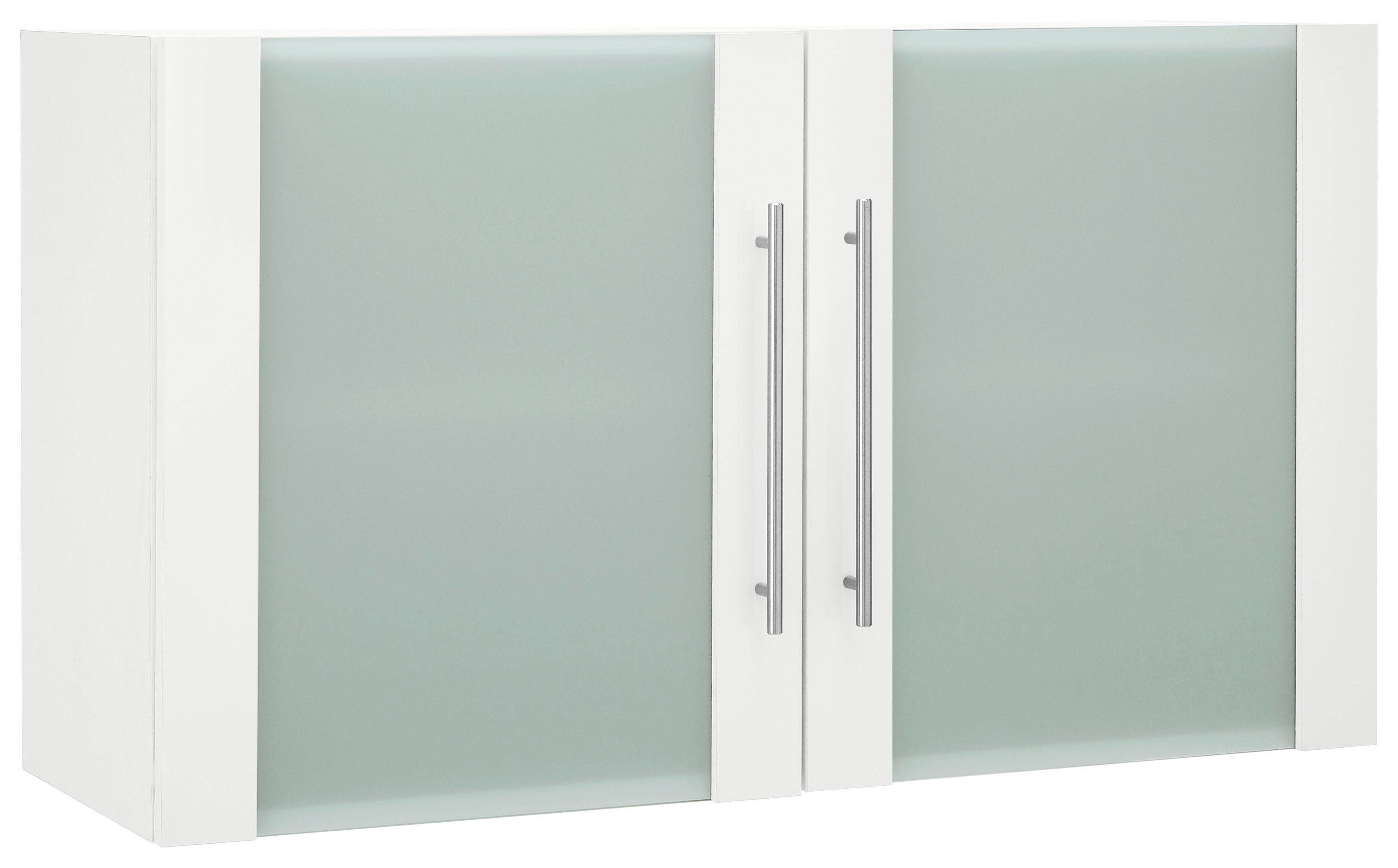 wiho Küchen Glashängeschrank "Flexi2, Breite/Höhe: 100/56,5 cm, Soft-Close bei den Türen" inkl. verstellbaren Einlegeboden