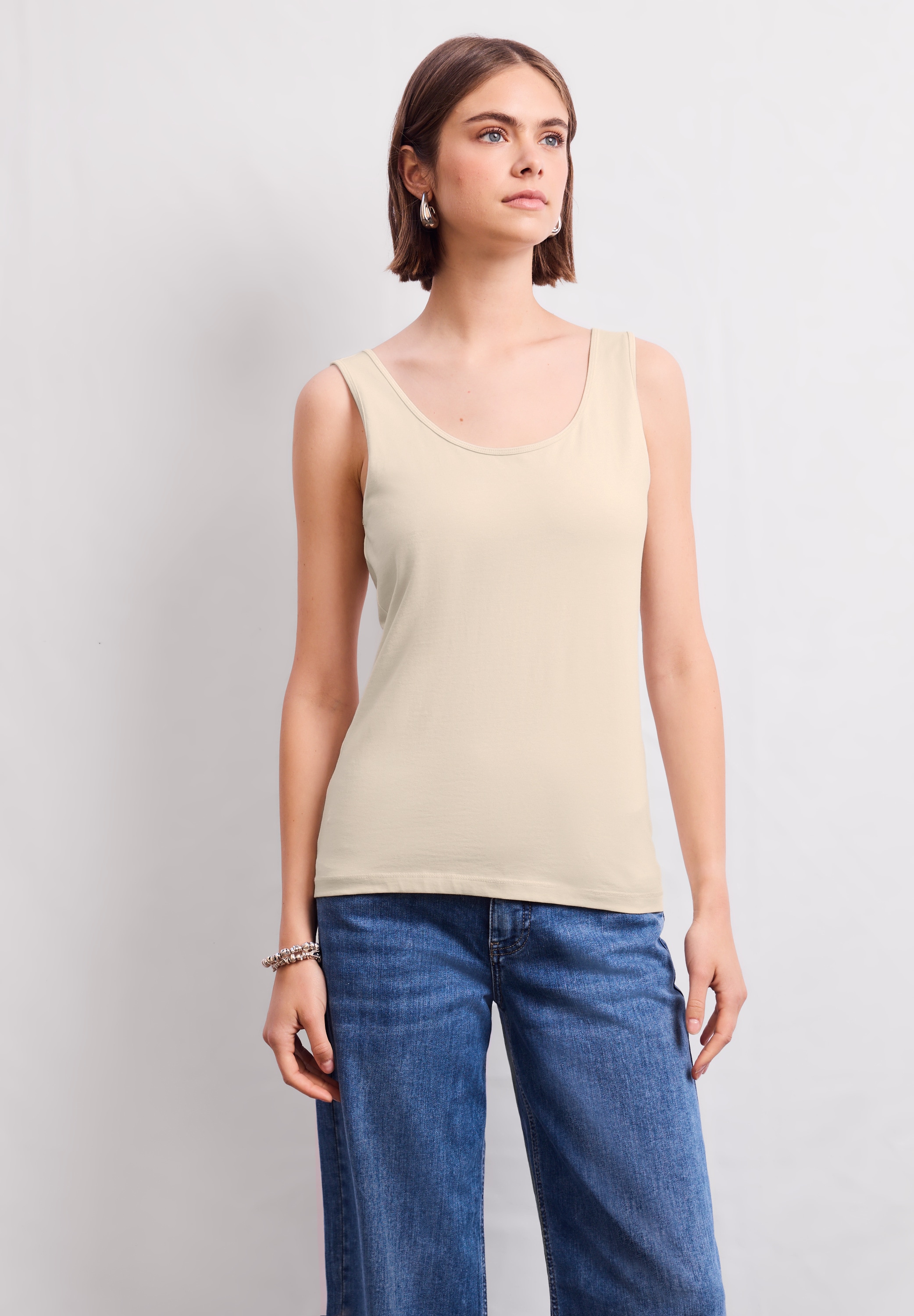 STREET ONE STUDIO Rundhalsshirt, im soften Baumwoll-Mix günstig online kaufen