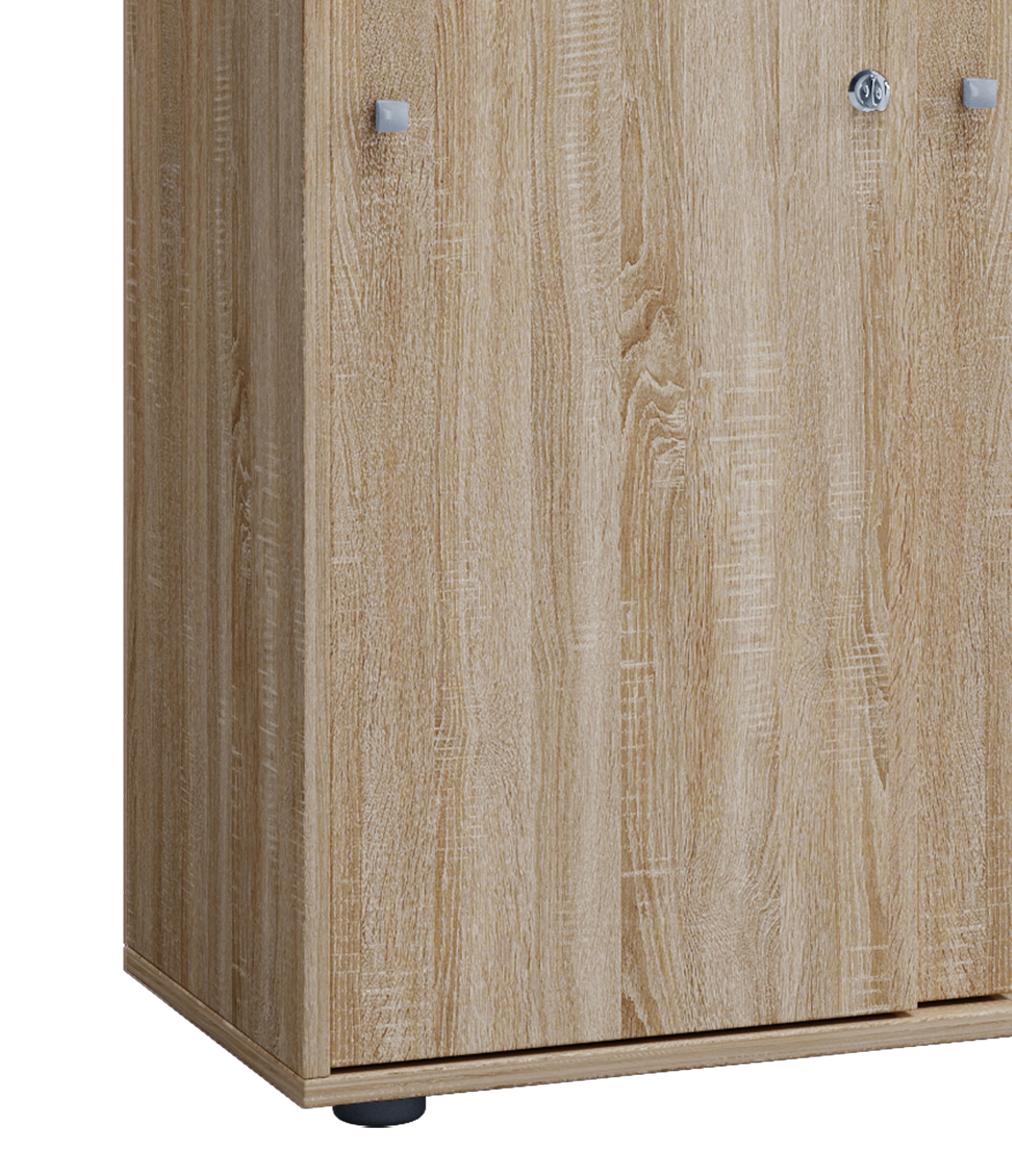 VCM Aktenschrank »VCM Büroschrank mit 5 Fächern | moderner Aktenschrank mit Schiebetüren | Maße ca. B. 70 x H. 184 x T. 37 cm ¿ Lona 5-Fach«, (1 St.)