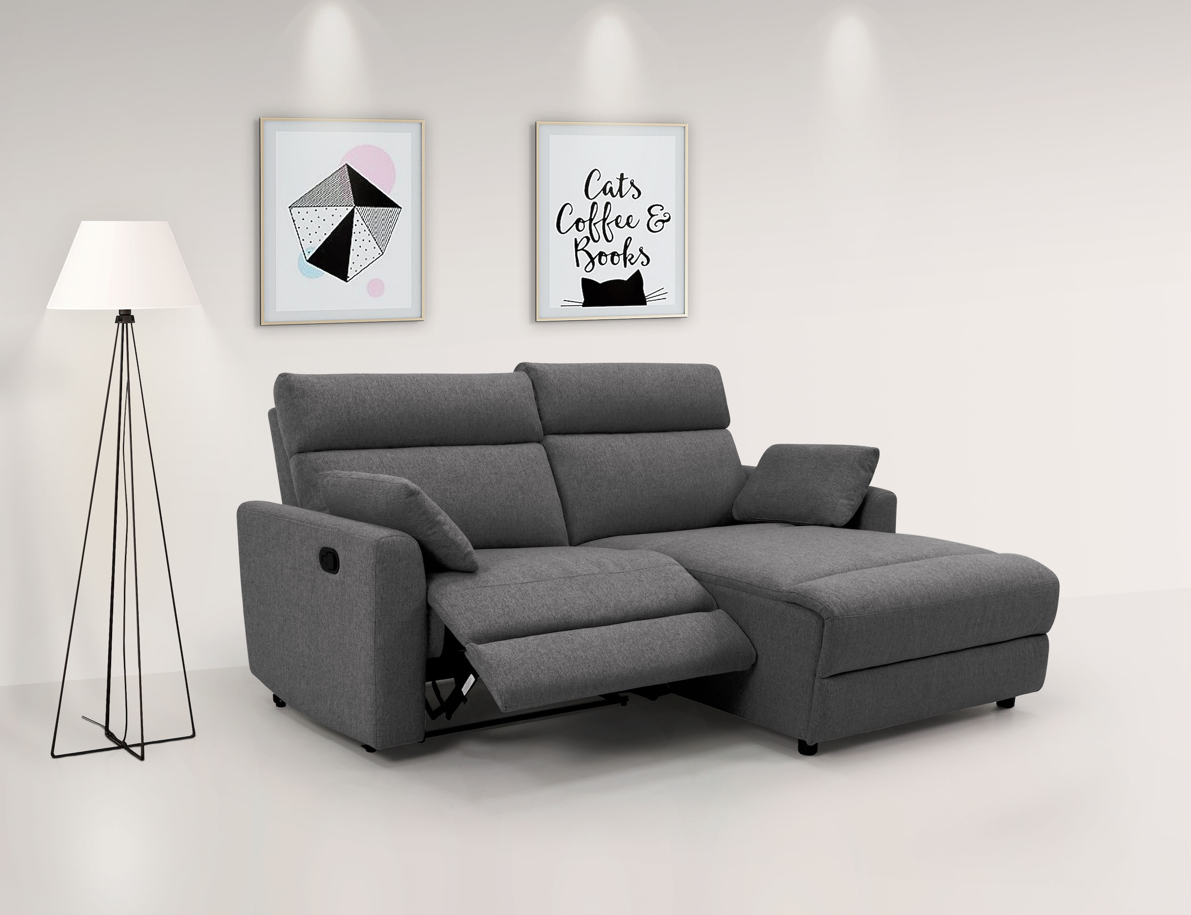 OTTO home Ecksofa "JENNA, L-Form, 209cm, manuelle u. elektrische Funktion, günstig online kaufen
