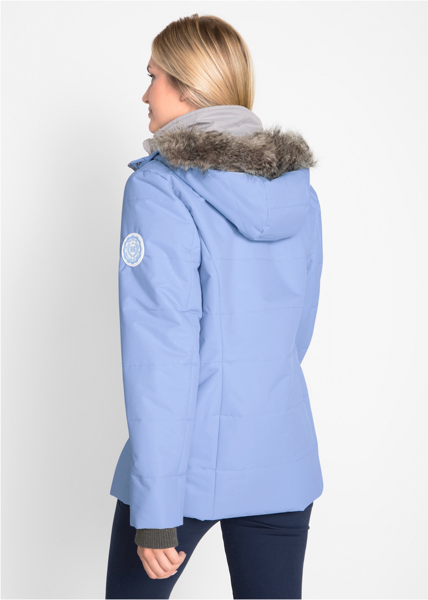 bonprix Winterjacke "Winterjacke in 2-in1 Optik" mit Kapuze in 2-in 1 Optik günstig online kaufen