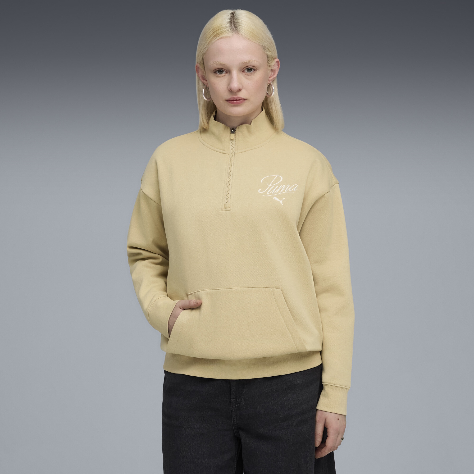 PUMA Sweatshirt »Essentials Script Relaxed Sweatshirt Damen«