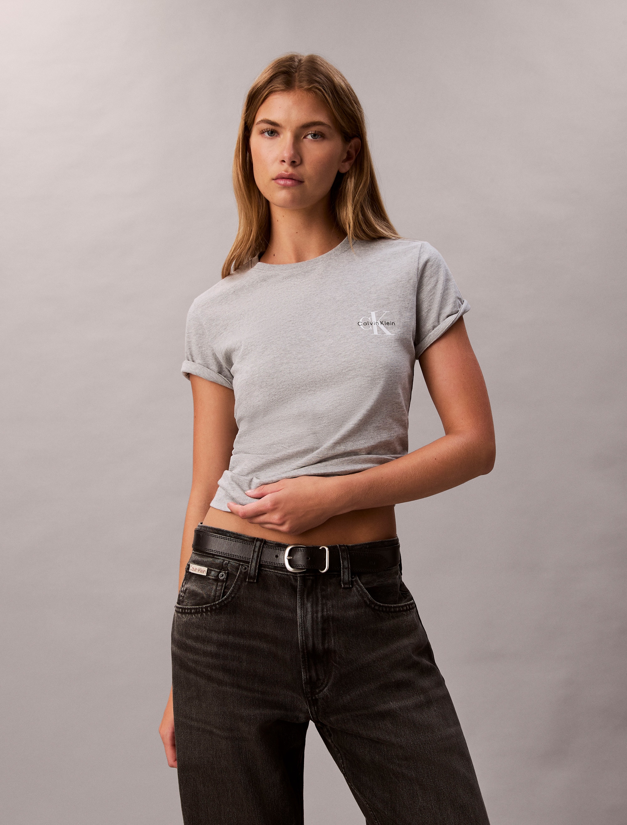 Calvin Klein Jeans T-Shirt »MONOLOGO CN 2 PACK TEE« Packung, 2er-Pack, 2 Stk. , Logoschriftzug