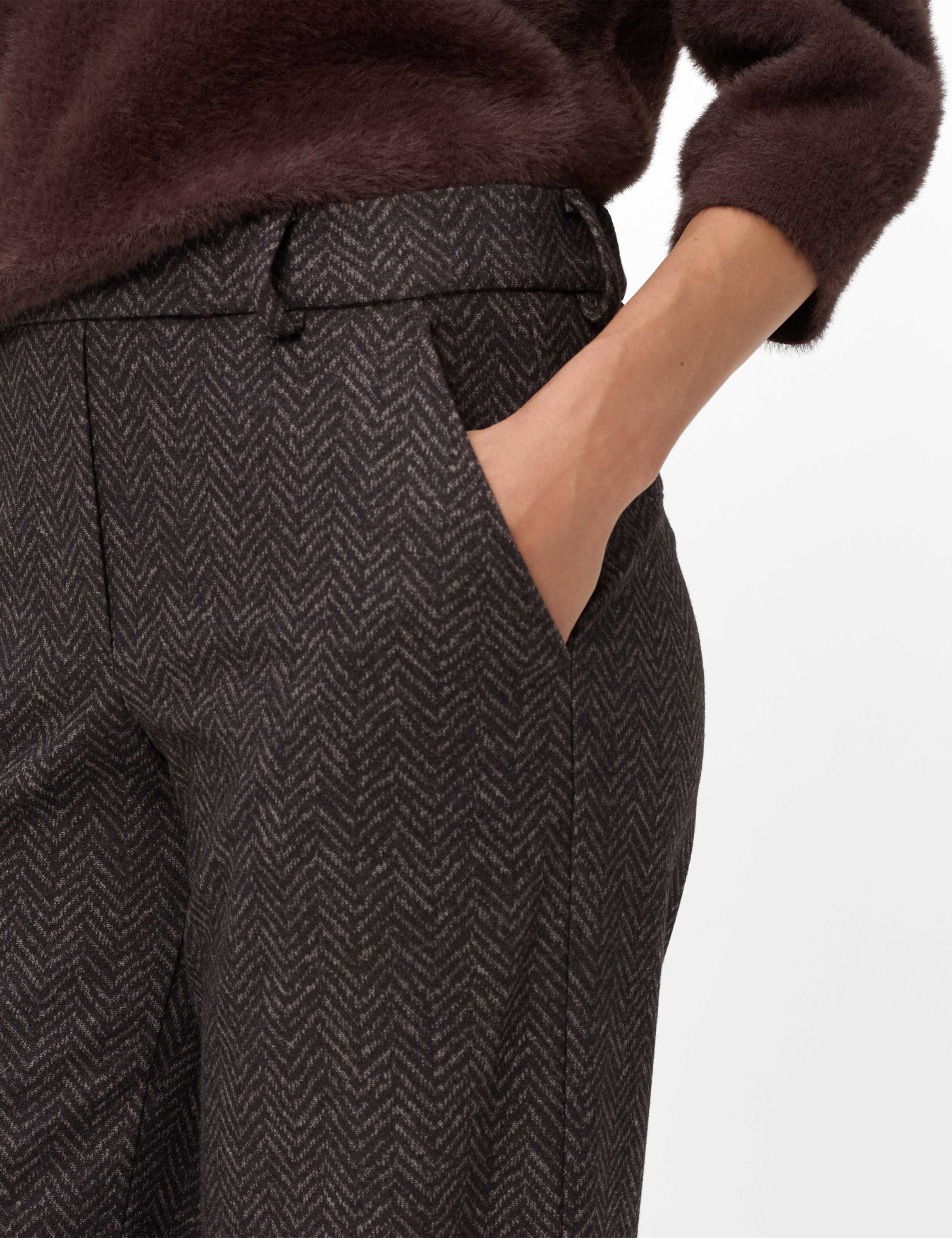 Brax 5-Pocket-Hose »Style MAINE«  Wool Look: Palazzohose im Wide Leg