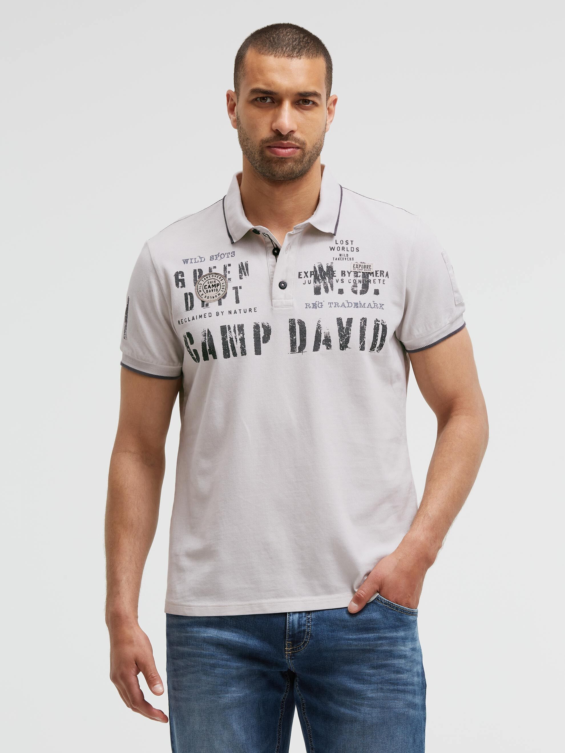 CAMP DAVID Poloshirt aus Baumwolle