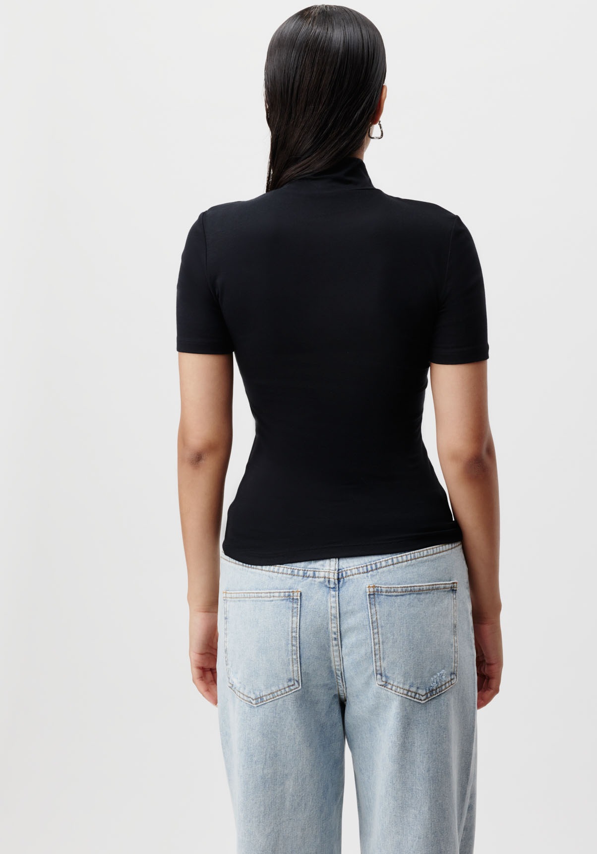 LeGer T-Shirt "Larina", figurbetont, Stehkragen günstig online kaufen