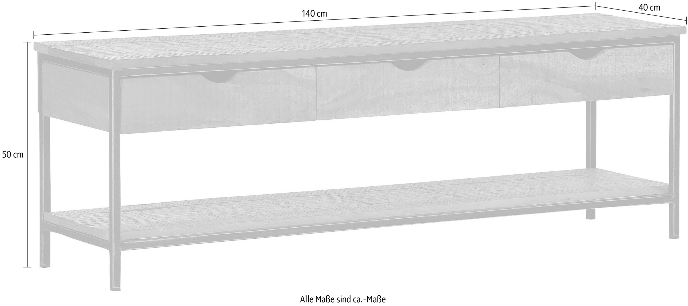 Gutmann Factory Lowboard »Jagger«, Kommode, Breite 140 cm