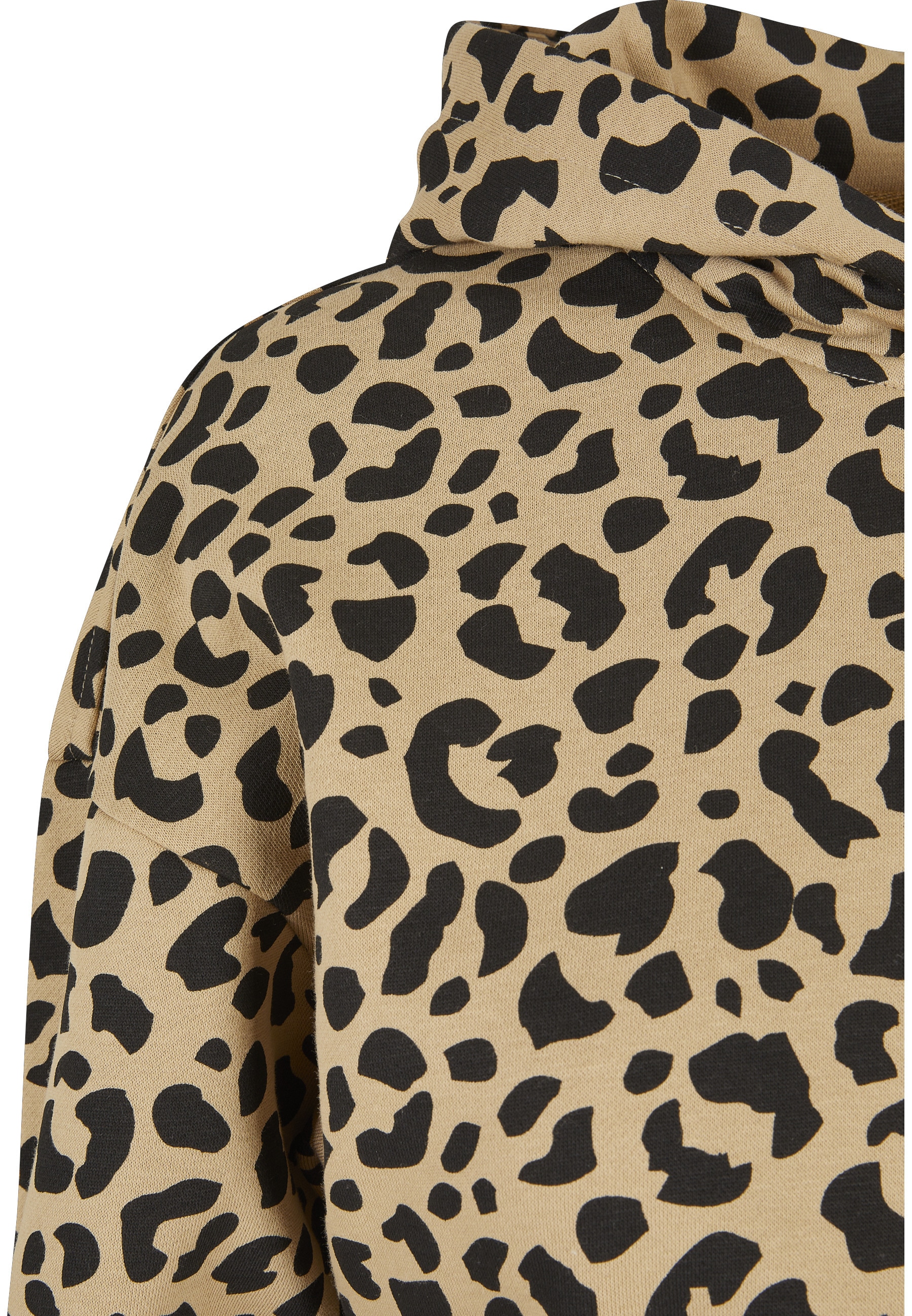 URBAN CLASSICS Kapuzensweatshirt »Urban Classics Damen Ladies Short AOP College Hoody«, 1 Stk.
