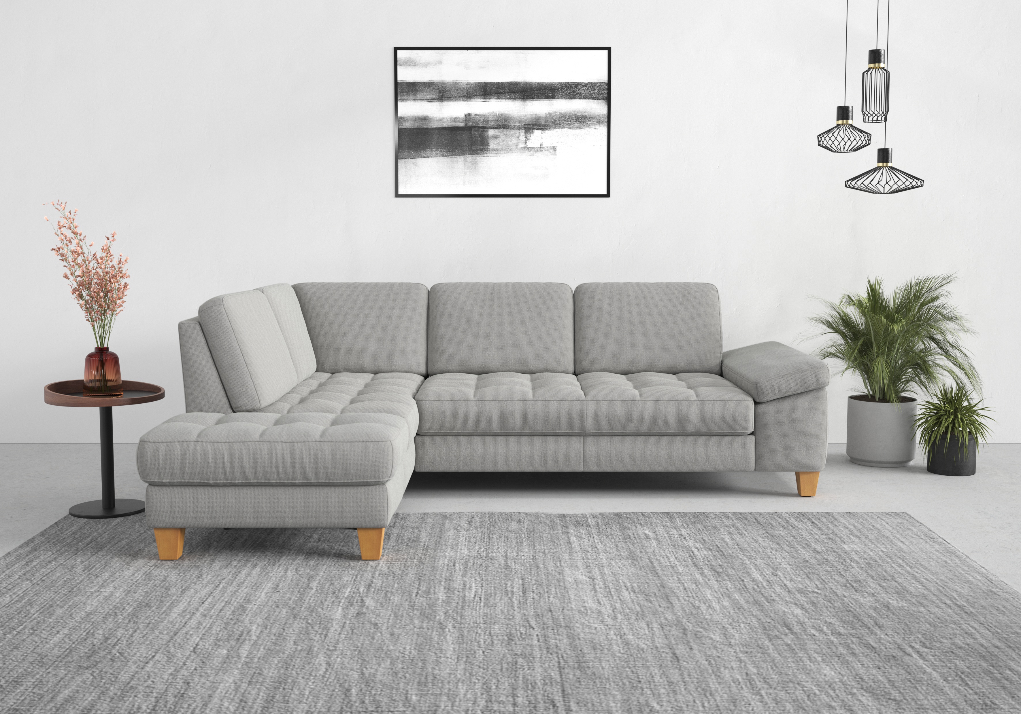 sit&more Ecksofa "Westham L-Form" mit Ottomane, mit oder ohne Schlaffunktion, Bettkasten, Verstellung