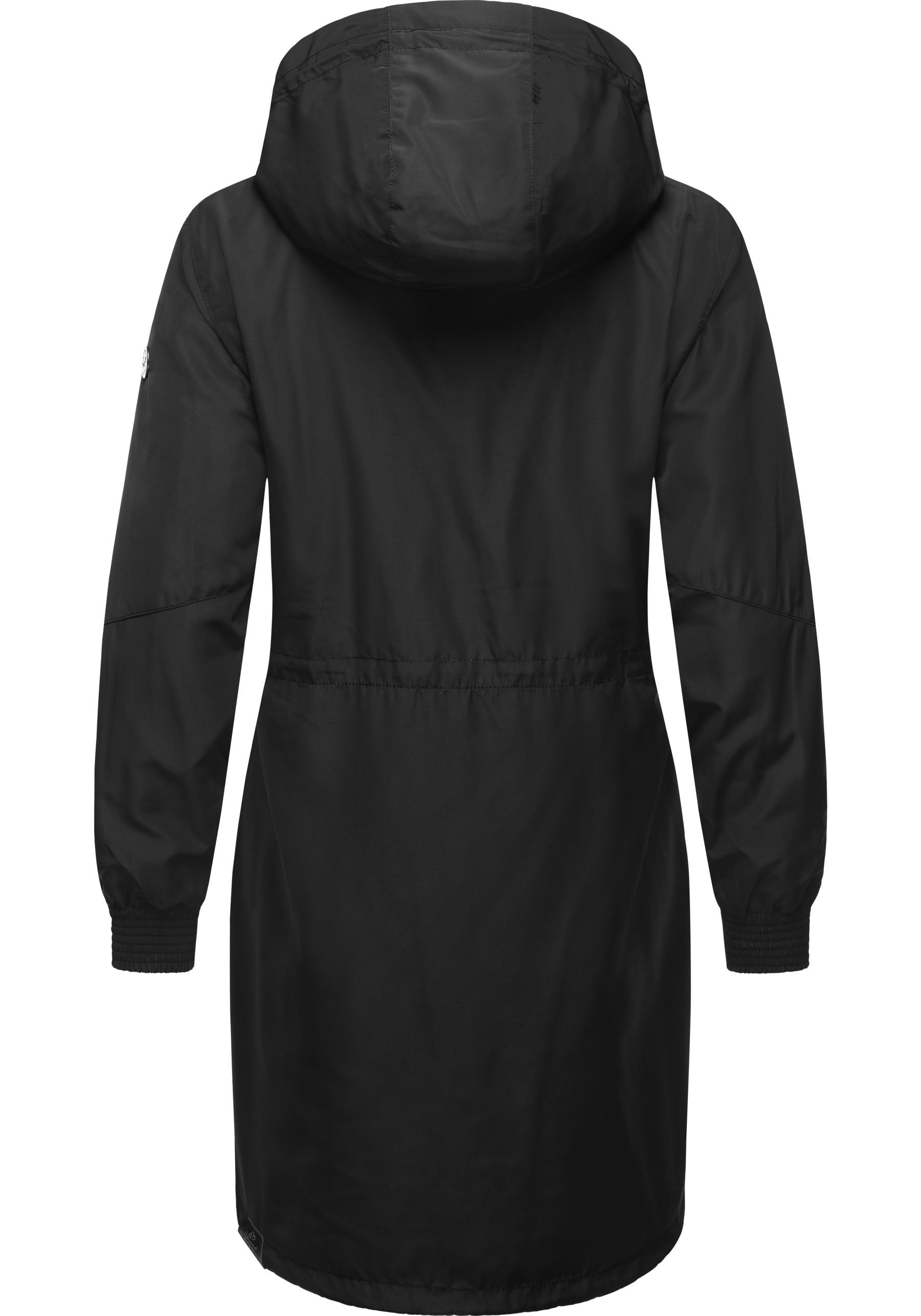 Ragwear Outdoorjacke »Bronja«, mit Kapuze, stylischer unifarbener Übergangsmantel