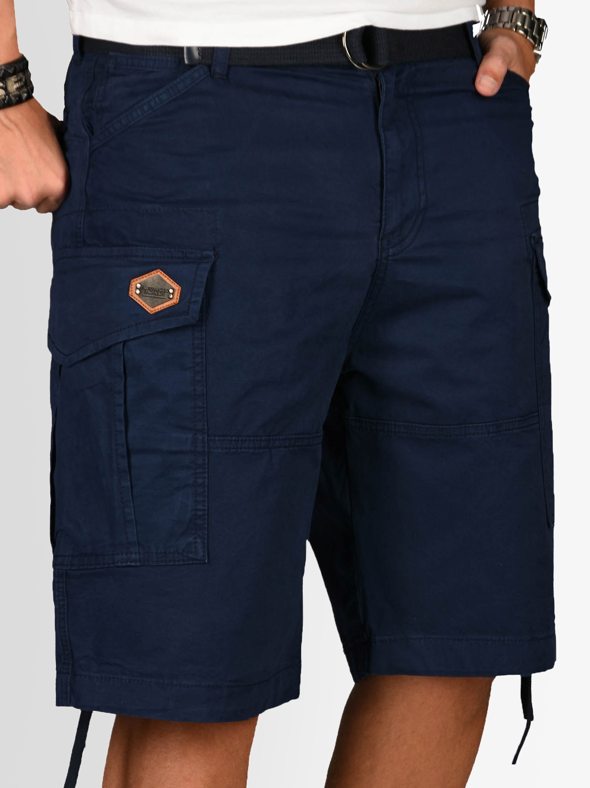Alessandro Salvarini Cargoshorts »ASLeon«, inklusive passendem Gürtel