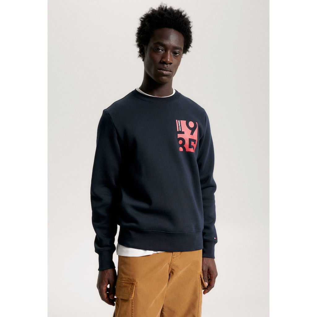 Tommy Hilfiger Sweatshirt »CHEST PRINT CREWNECK«