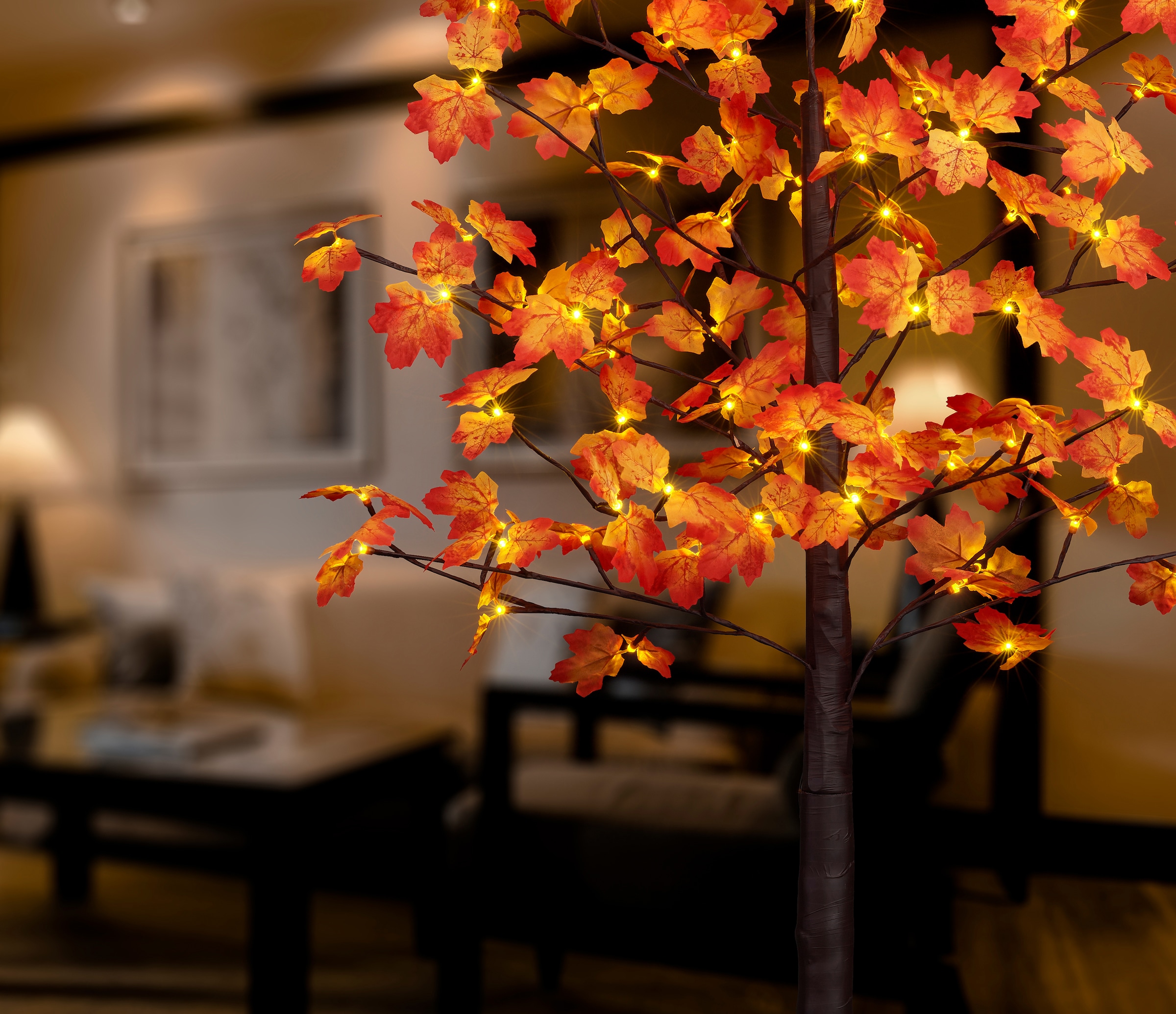 BONETTI LED Baum Deko- Ahornblättern »Weihnachtsdeko«, 96 flammig-flammig, Herbstbaum | kaufen online BAUR mit Beleuchteter