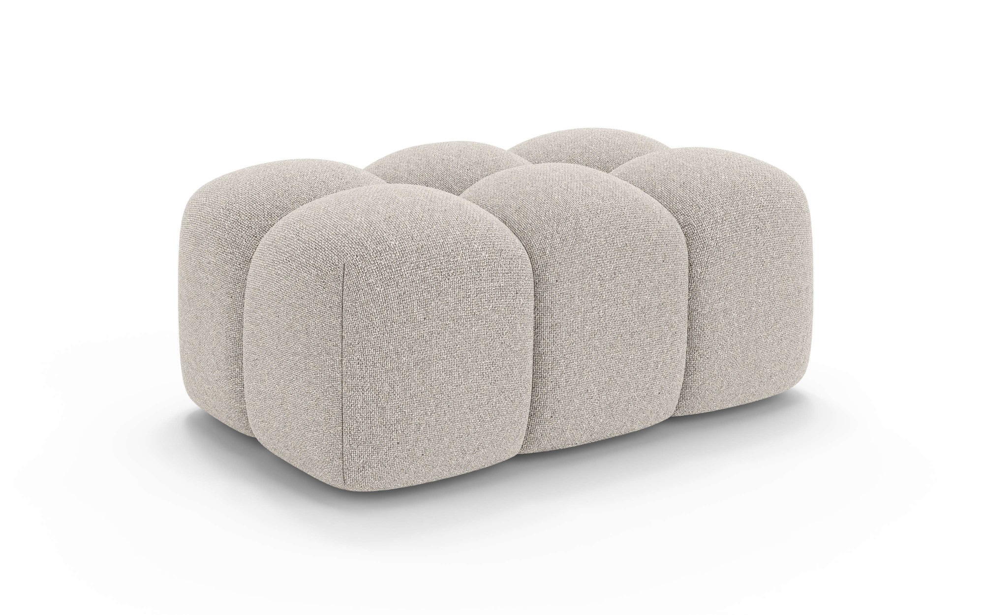 OTTO home Polsterhocker »KALLIE Sitzhocker, Bubble-Optik, Maße B/T/H: 90/60/44 cm«, moderne Steppung, hoher Sitzkomfort und modernes Design